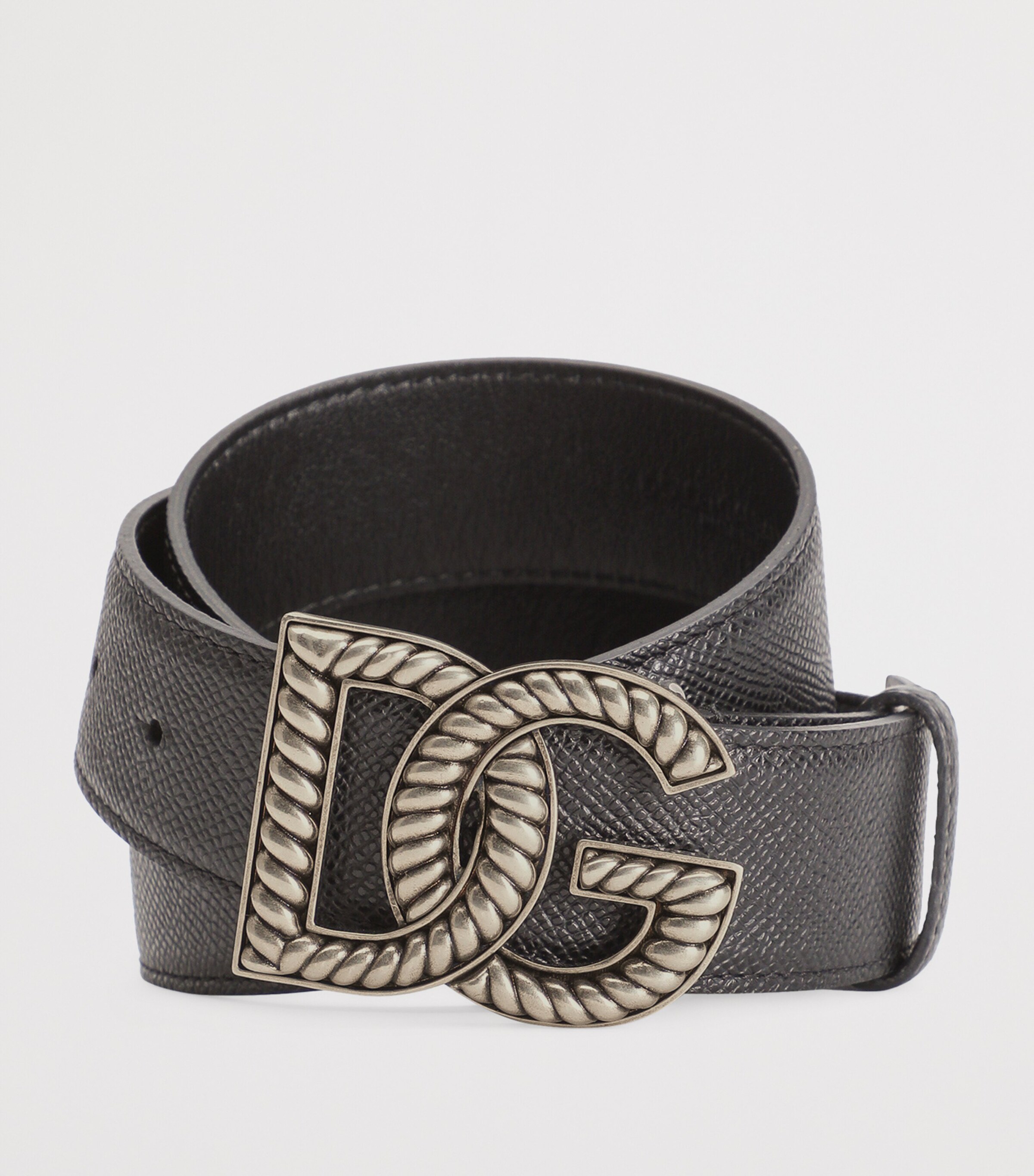 Calfskin Logo Belt 8B956-BLACK/BLACK Image 3