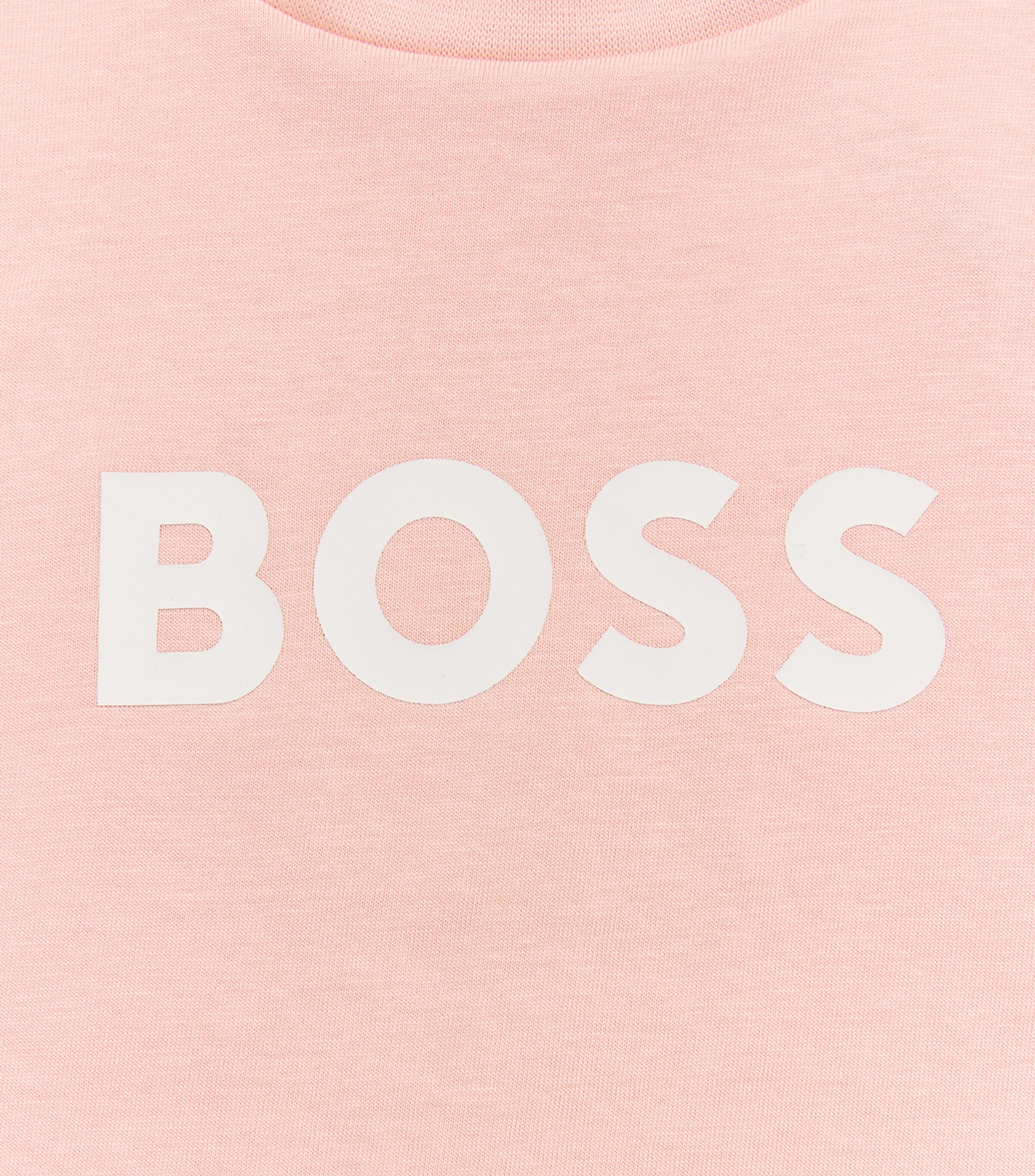 BOSS Kidswear Cotton Logo T-Shirt (4-16 Years) Washed Pink Image 3