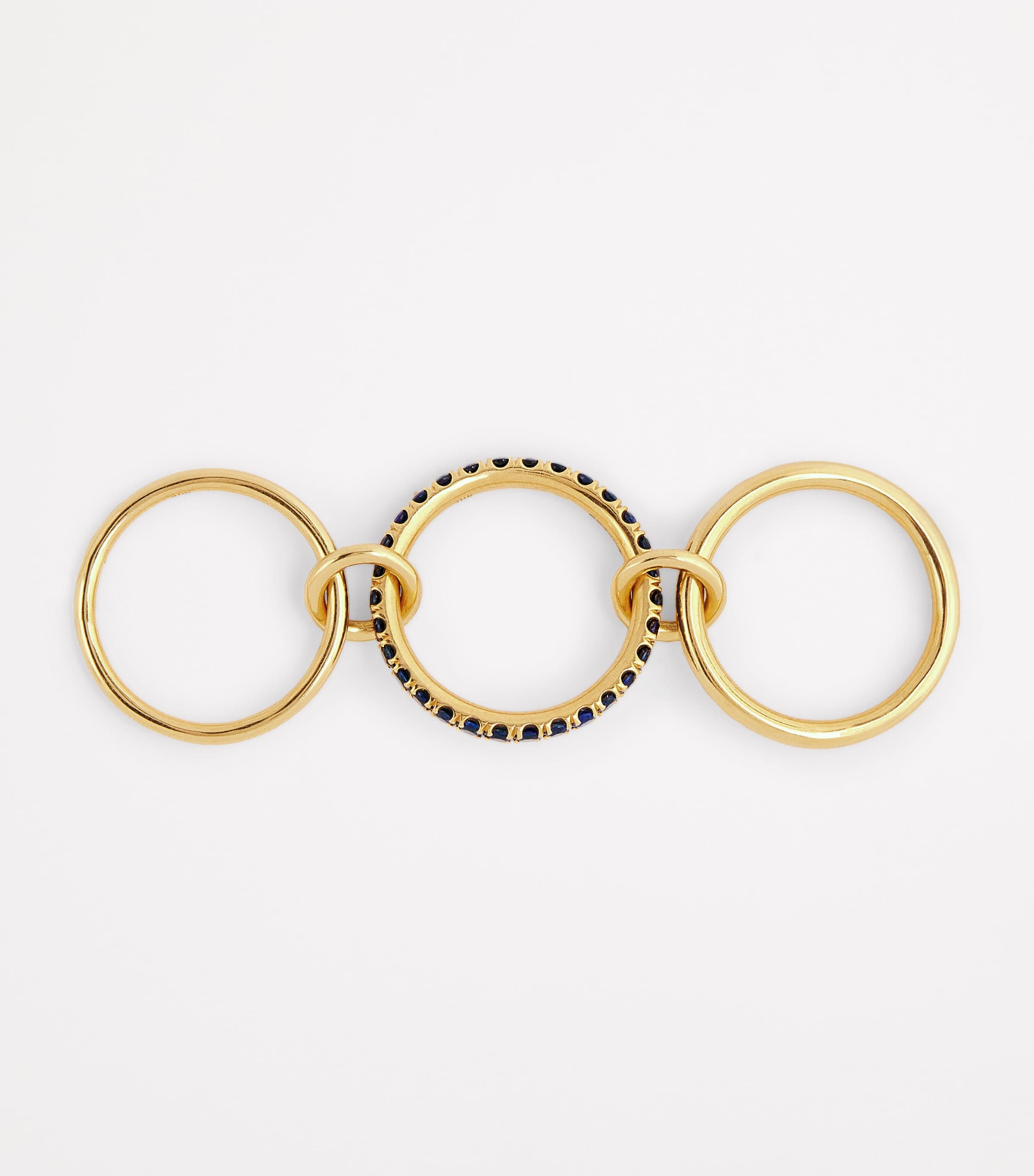 Spinelli Kilcollin Yellow Gold and Sapphire Petunia Ring Yellow Gold Image 3