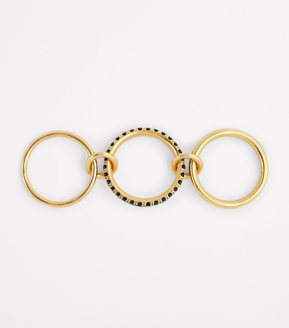 Yellow Gold and Sapphire Petunia Ring YELLOW GOLD Image 3