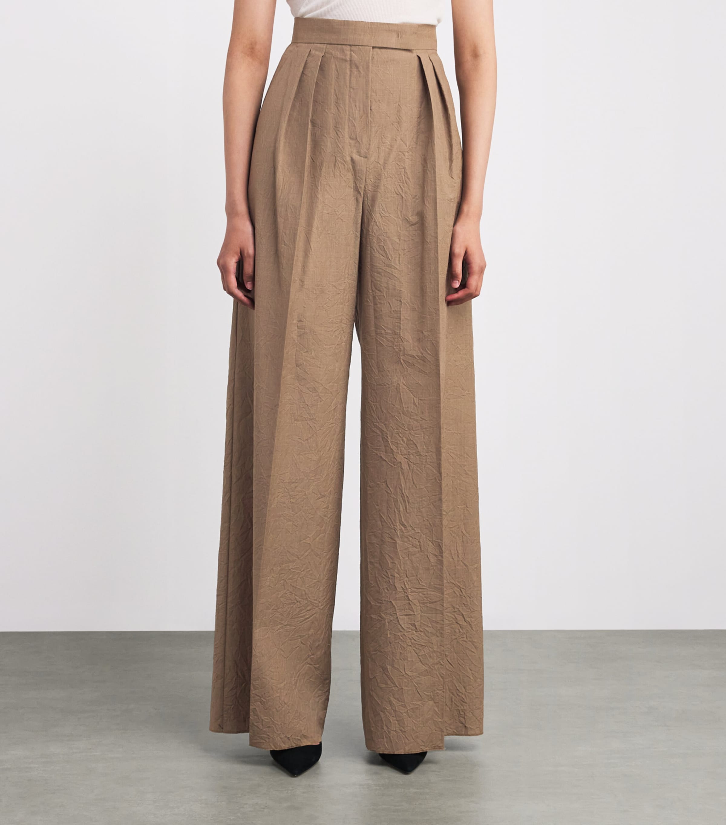 Virgin Wool Trousers HAZELNUT BROWN Image 3