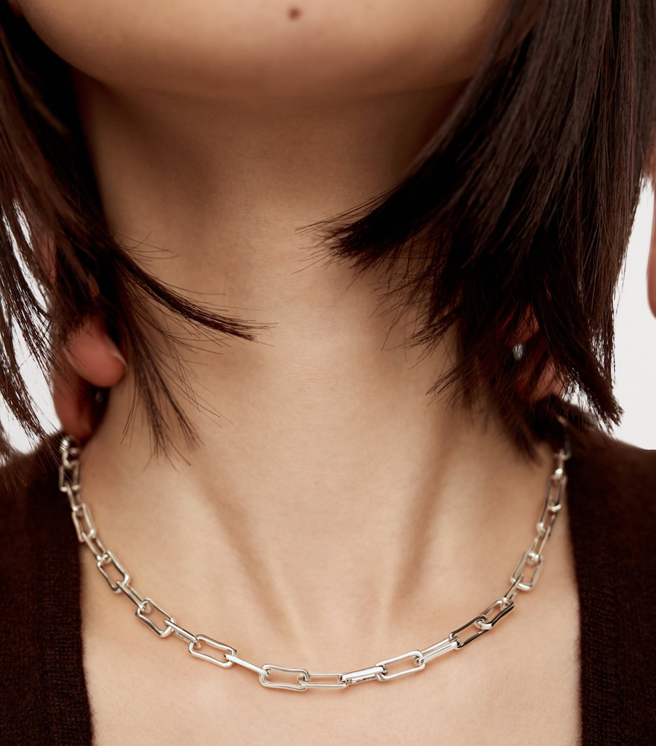 Monica Vinader Sterling Silver Alta Mini Chain Necklace Sterling Silver Image 2
