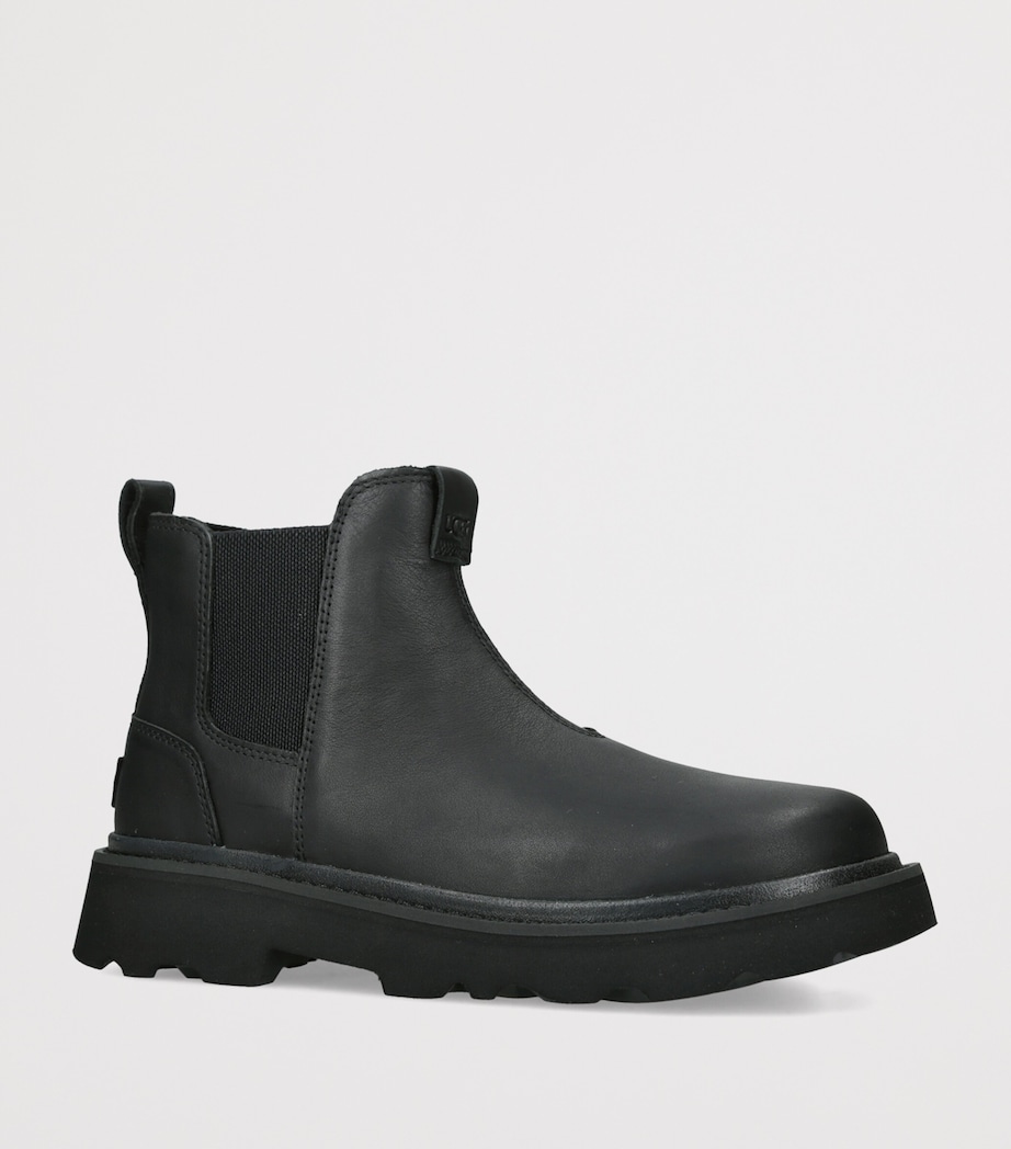 UGG Leather Lug Chelsea Boots Black Image 3
