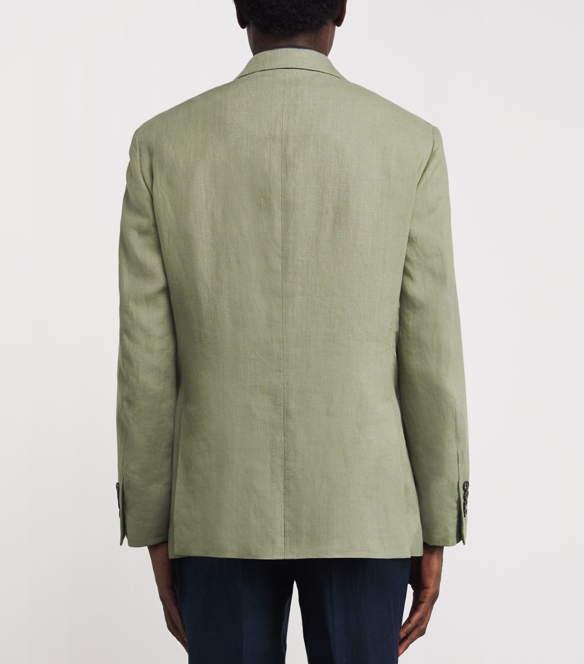 Linen Blazer GREEN Image 4