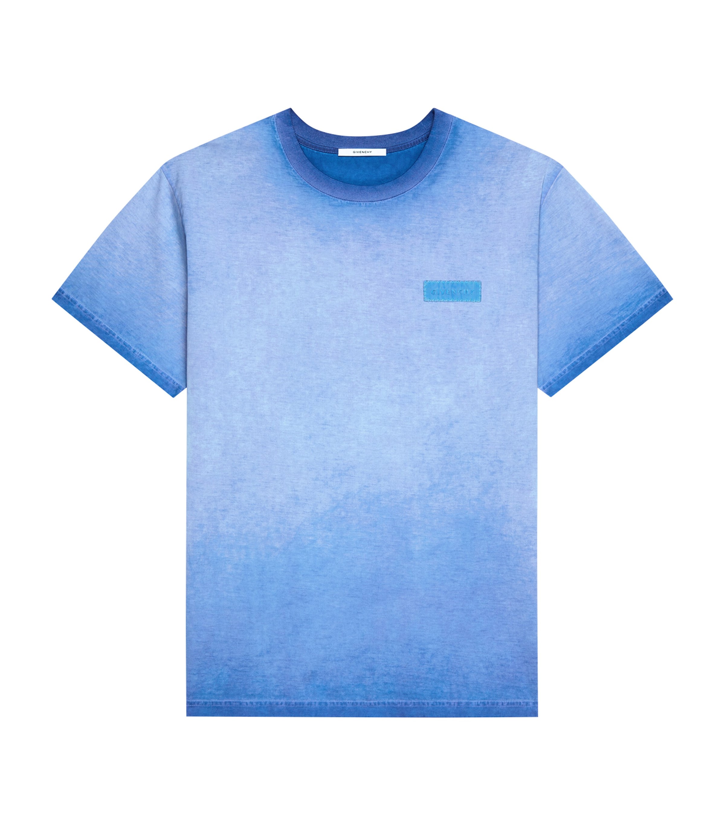 Cotton Dyed T-Shirt ELECTRIC BLUE Image 1