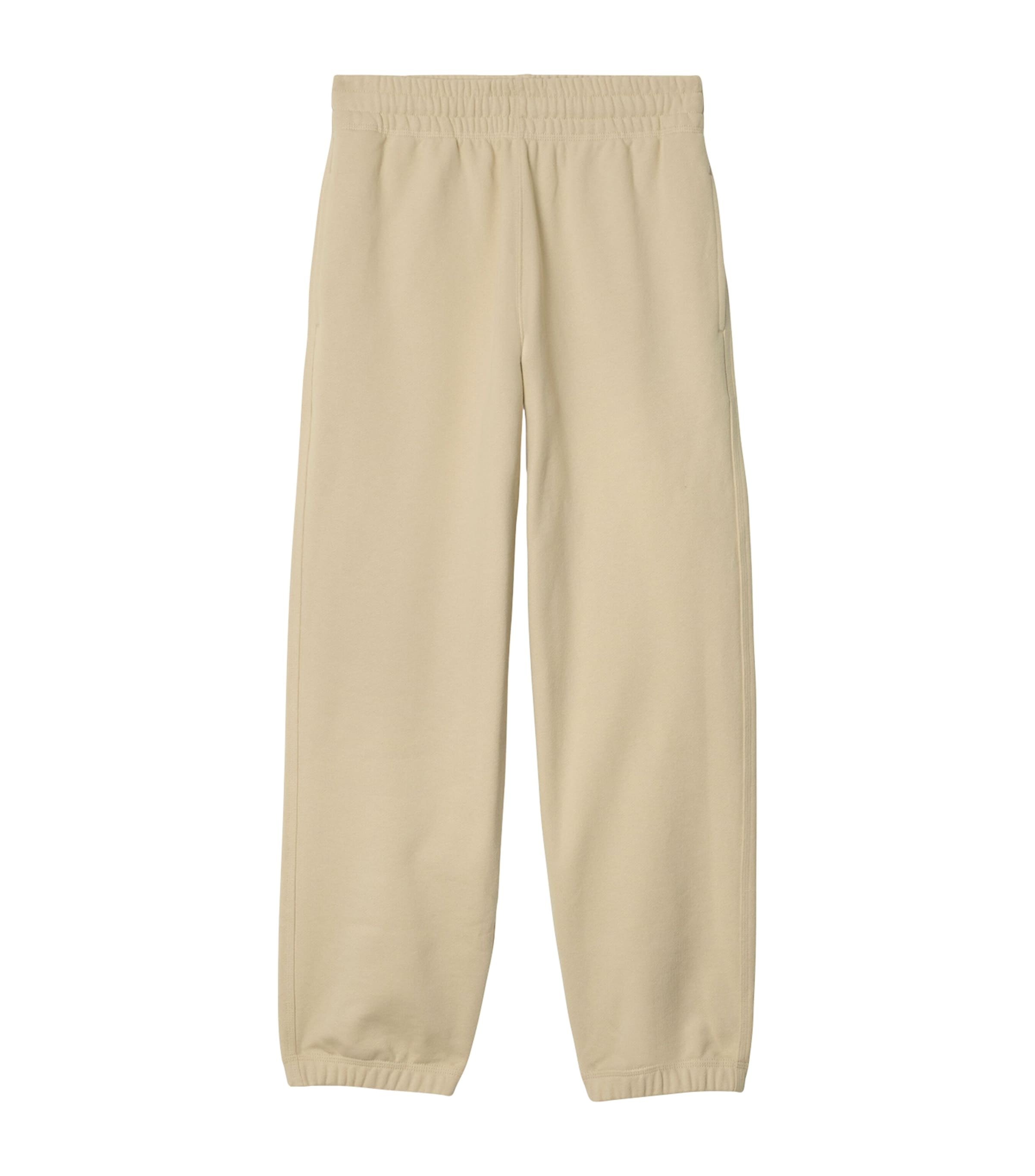 Burberry Check Label Cotton Jogging Pants In Green