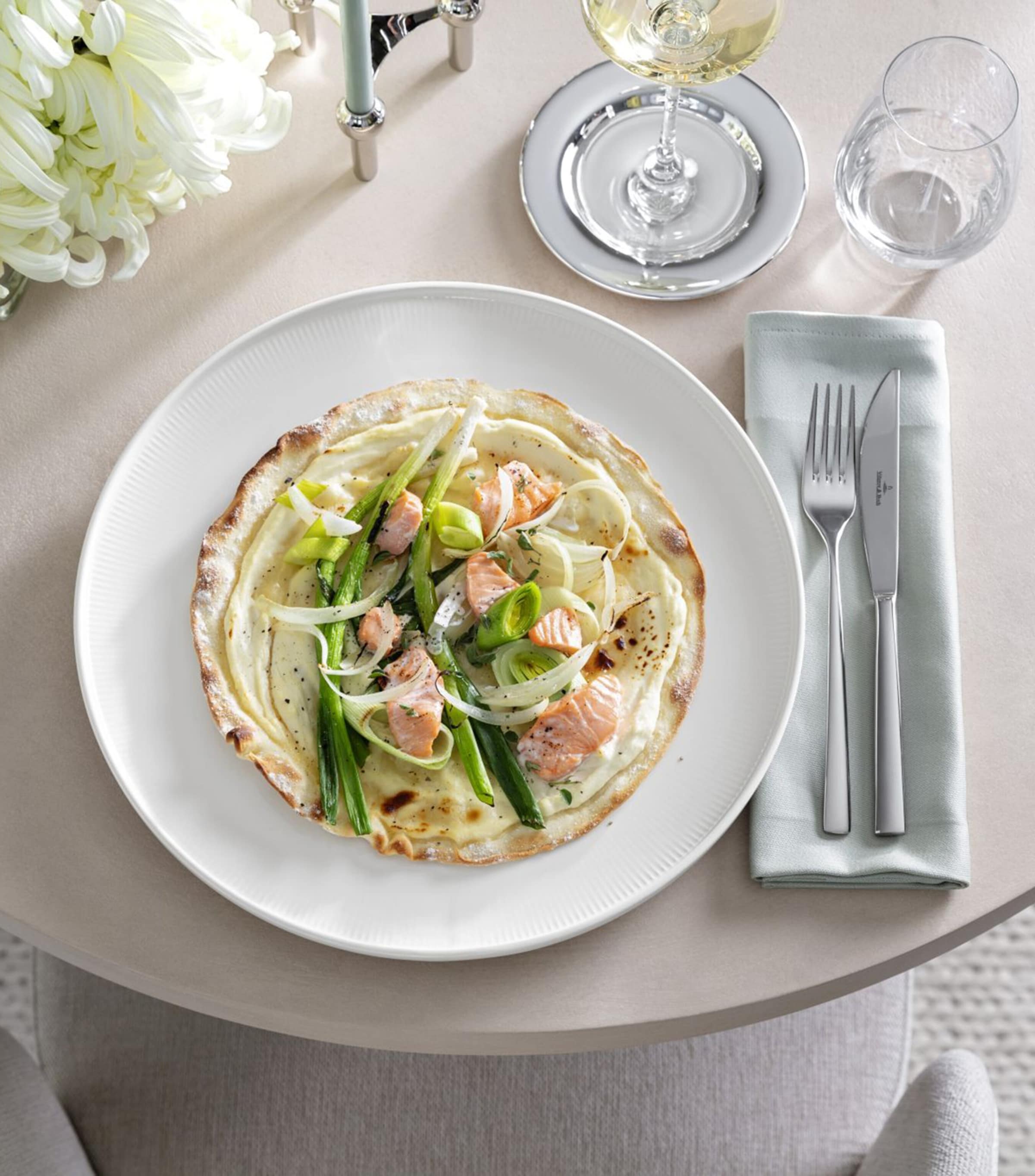 Porcelain Afina Dinner Plate (32cm) WHITE Image 3