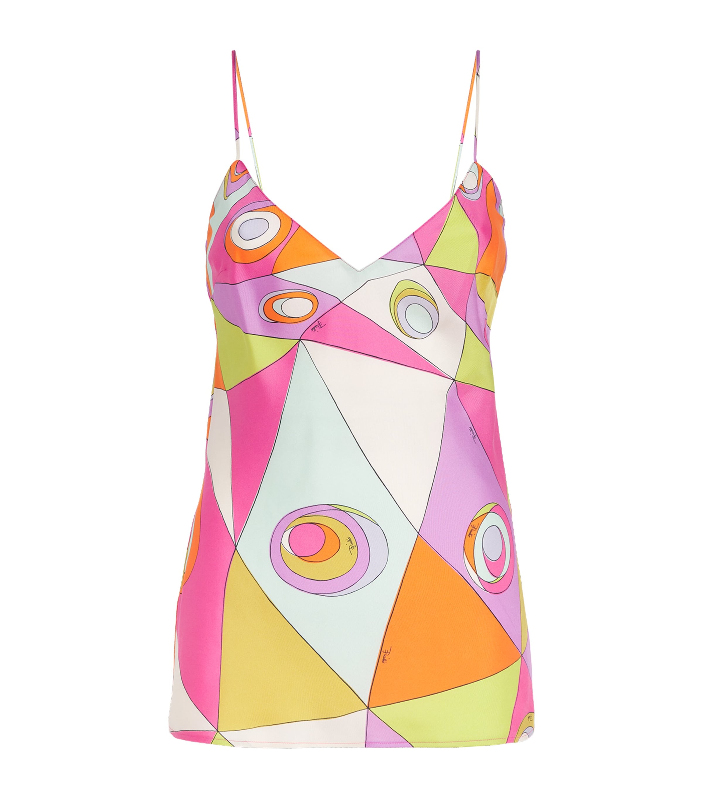 PUCCI Womens Silk Printed Cami Top Image 1