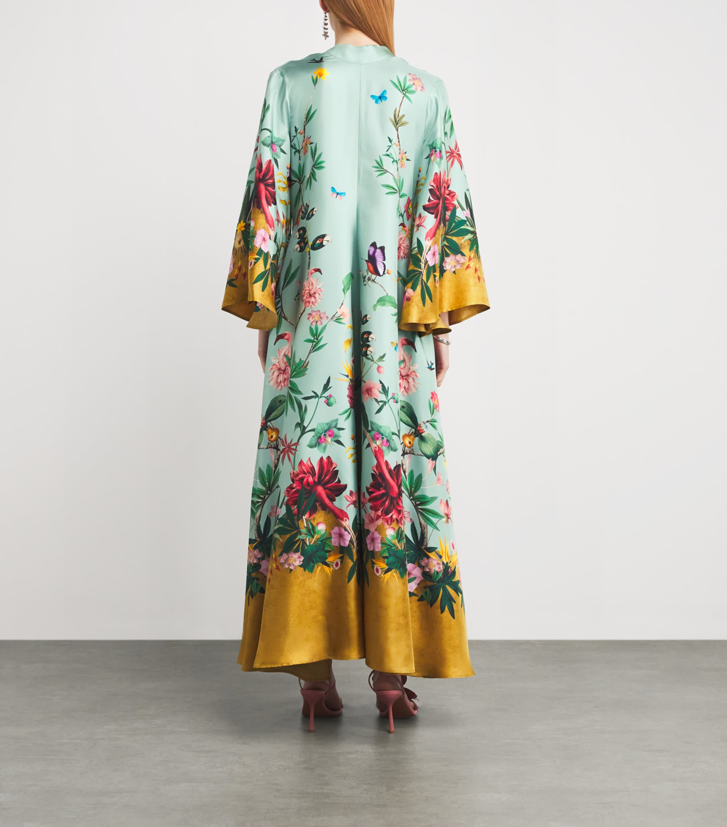 Silk Floral Magnifico Maxi Dress BU01ZOOFLORA PLACEE Image 3