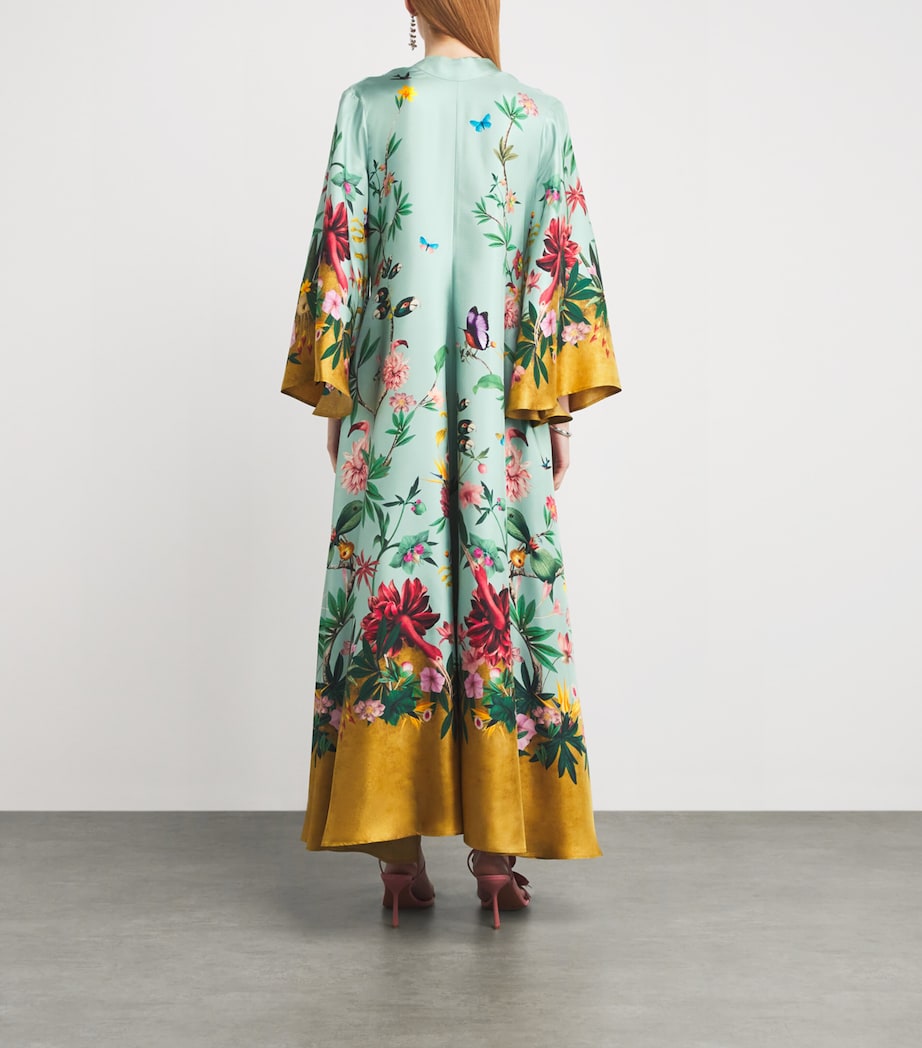 Silk Floral Magnifico Maxi Dress BU01ZOOFLORA PLACEE Image 3