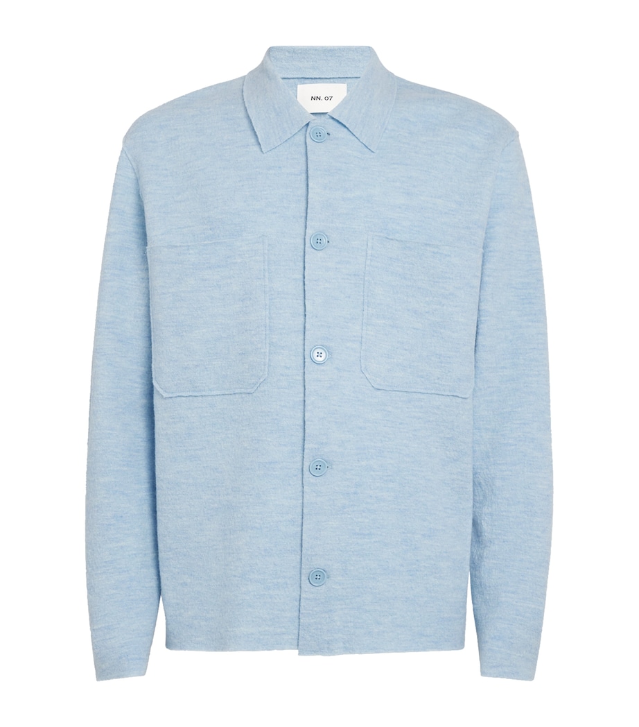 Boiled Merino Jonas Overshirt POWDER BLUE 201 Image 1
