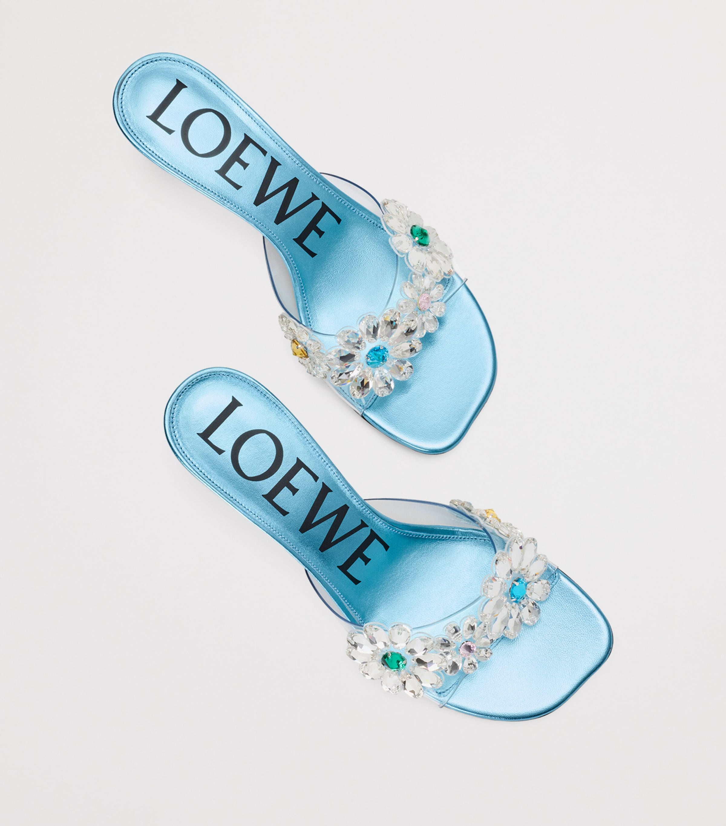 LOEWE x Paula's Ibiza Floral Toy Sandals 45 Turquoise/green Image 3