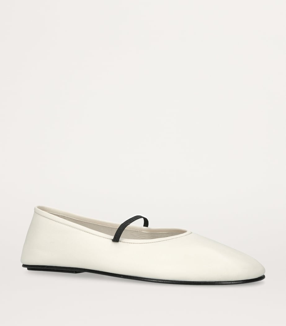 Elastic Ballet Flats BONE Image 3