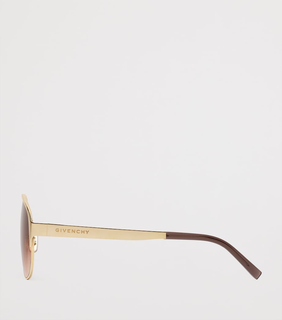 Metal Bold Sunglasses BROWN/GOLDEN Image 3
