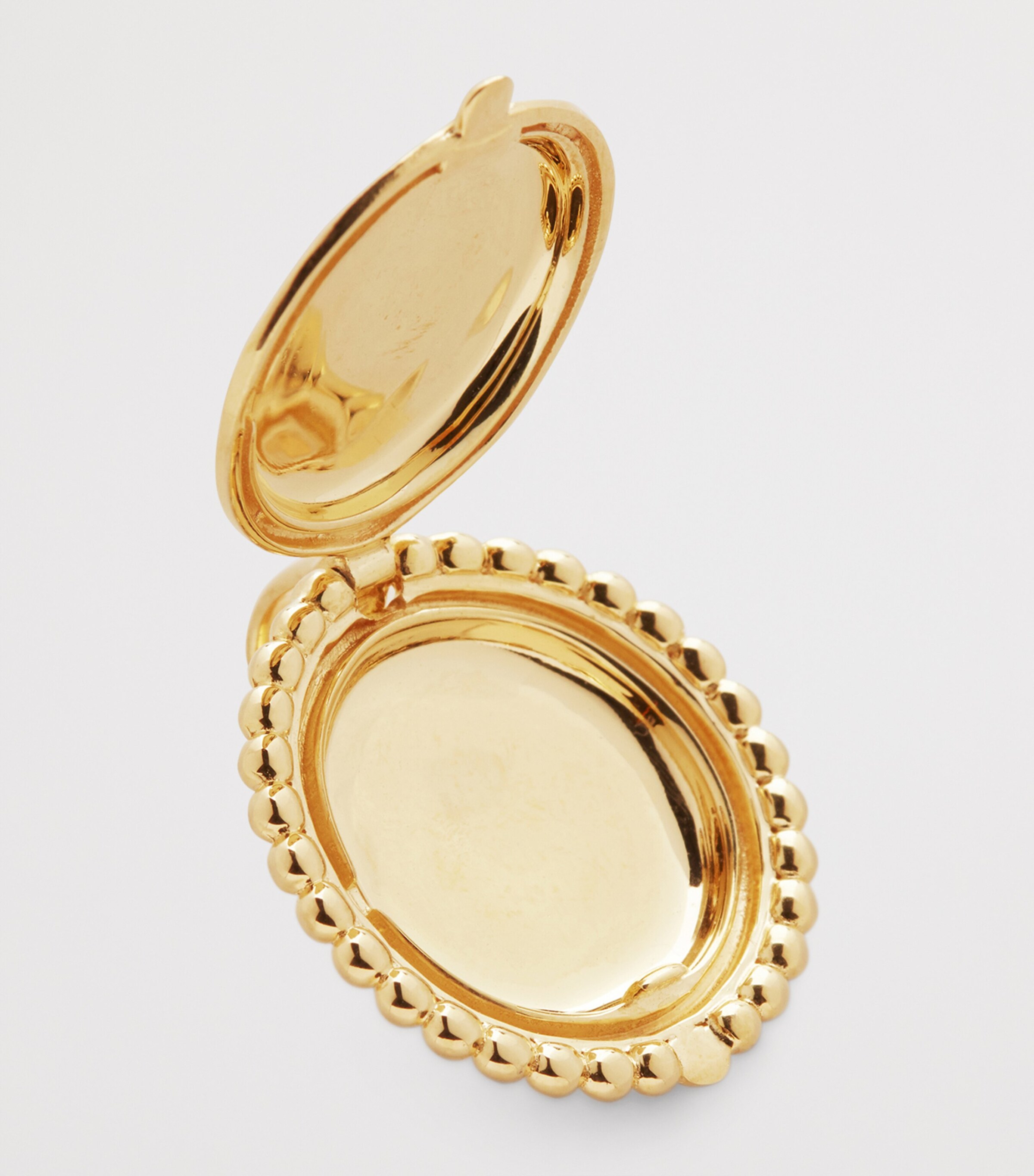 Monica Vinader Gold Vermeil Beaded Deia Locket Pendant Gold Vermeil Image 3