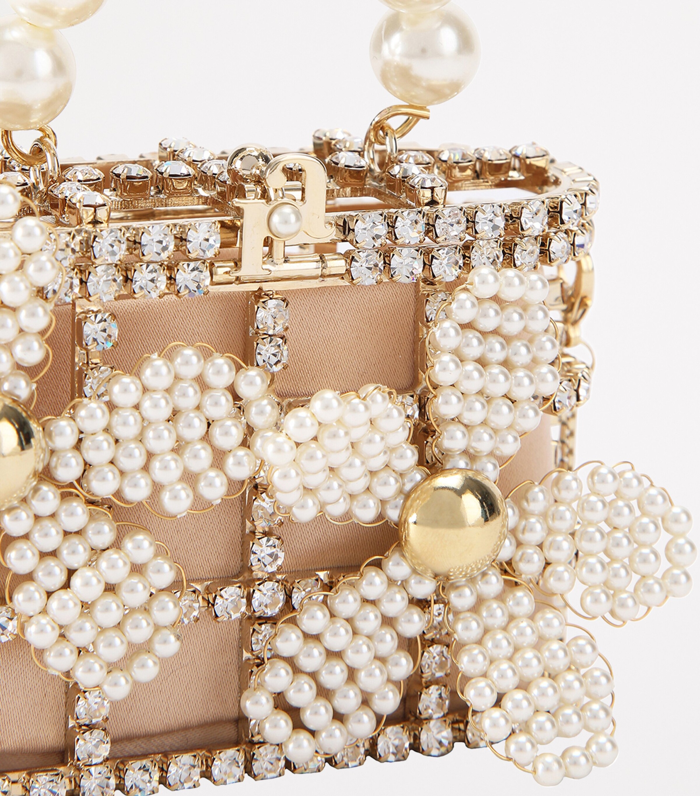 Pocket Gardenia Top-Handle Bag GOLD Image 3