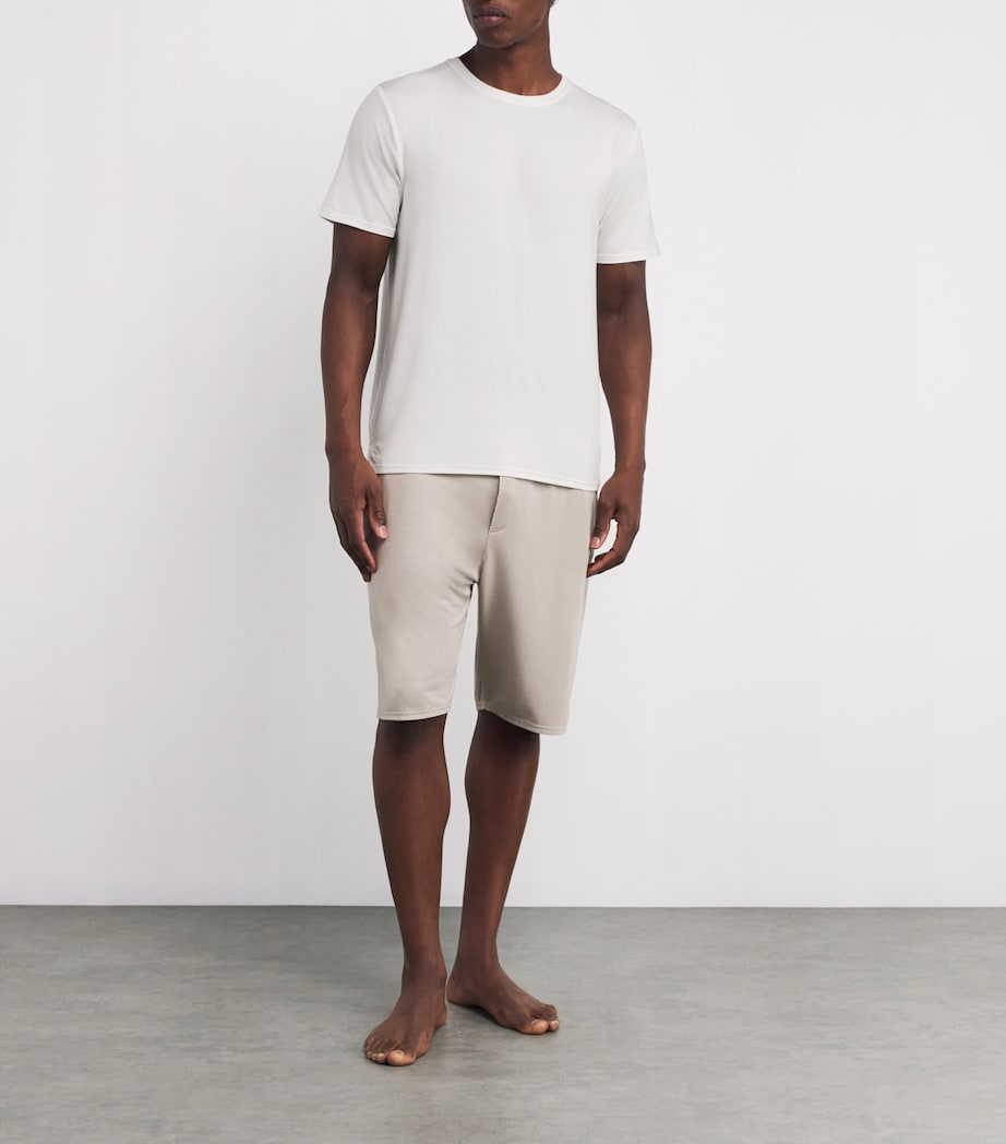 Stretch-Modal Lounge Classic T-Shirt WHT-WHITE Image 2