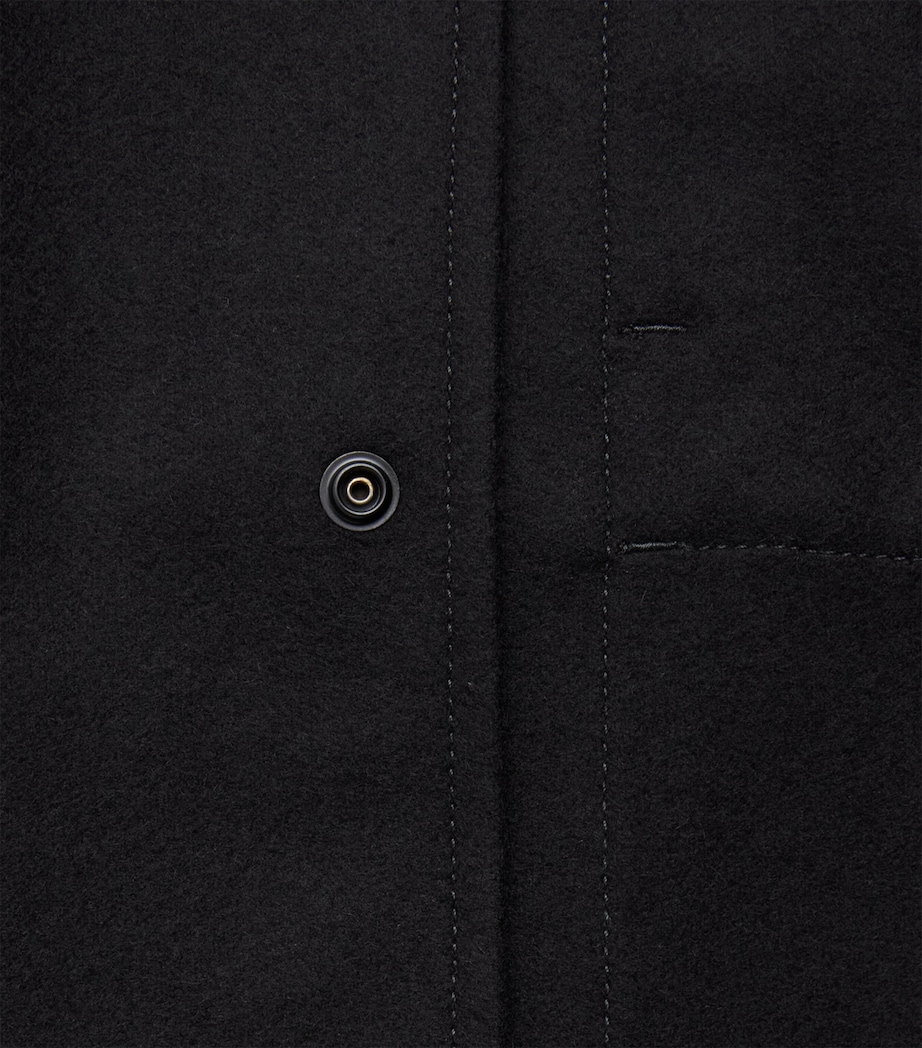 Stone Island Mens GHOST Piece Wool-Blend Overshirt Image 6
