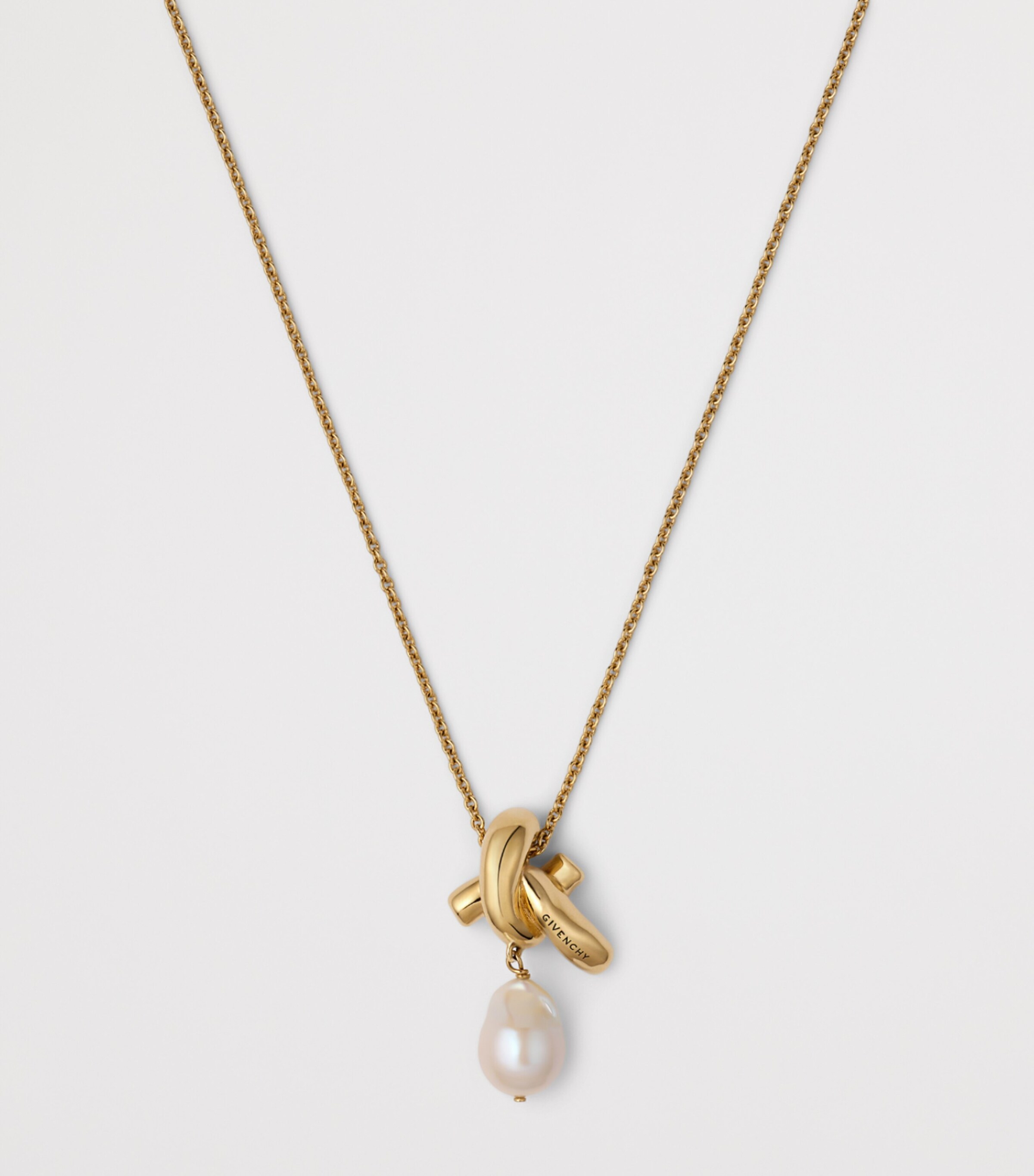 Givenchy Chain Link Pearl Necklace Image 3