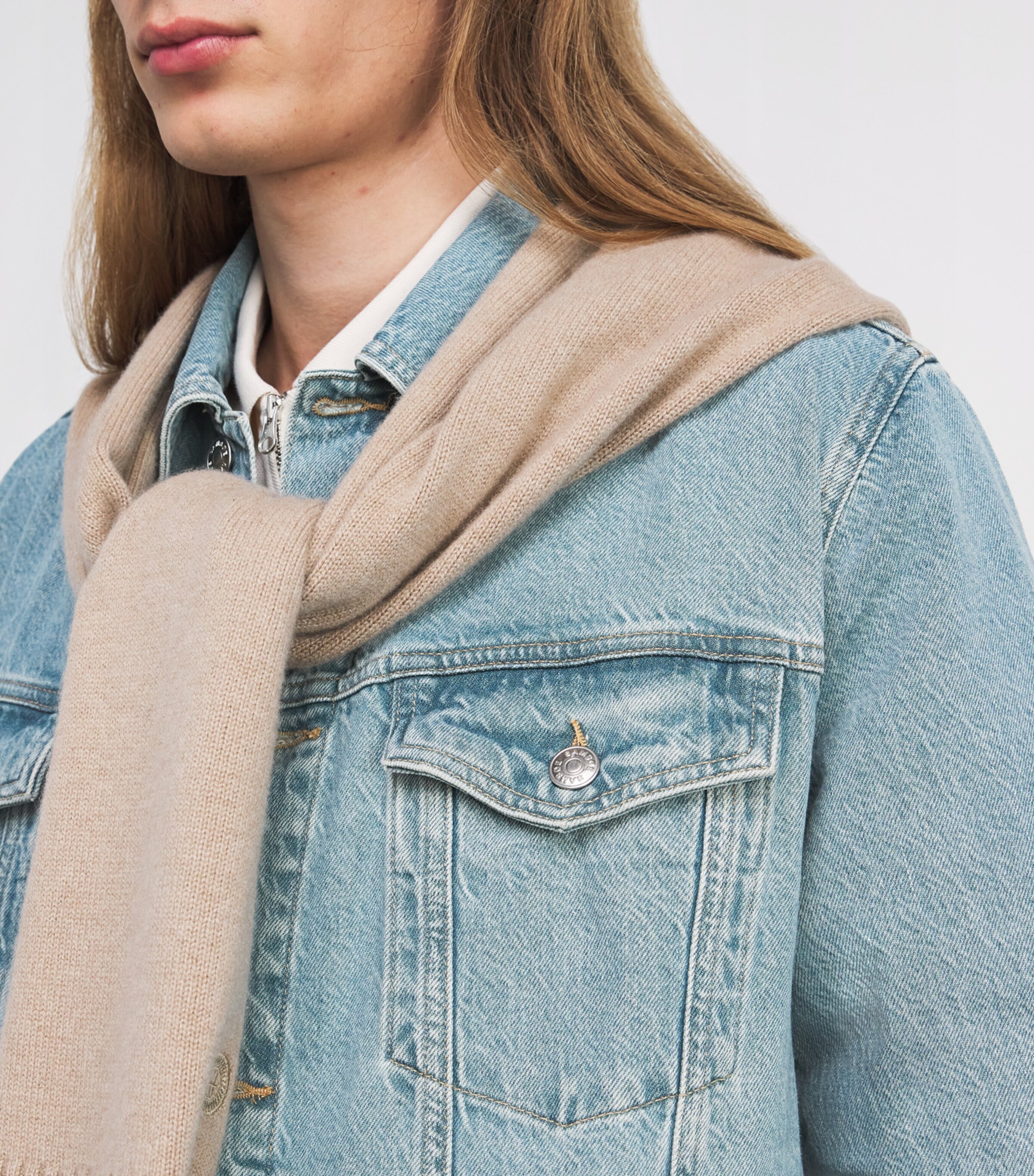 Samsøe Samsøe Organic Cotton Denim Jacket Carib Blu Image 6