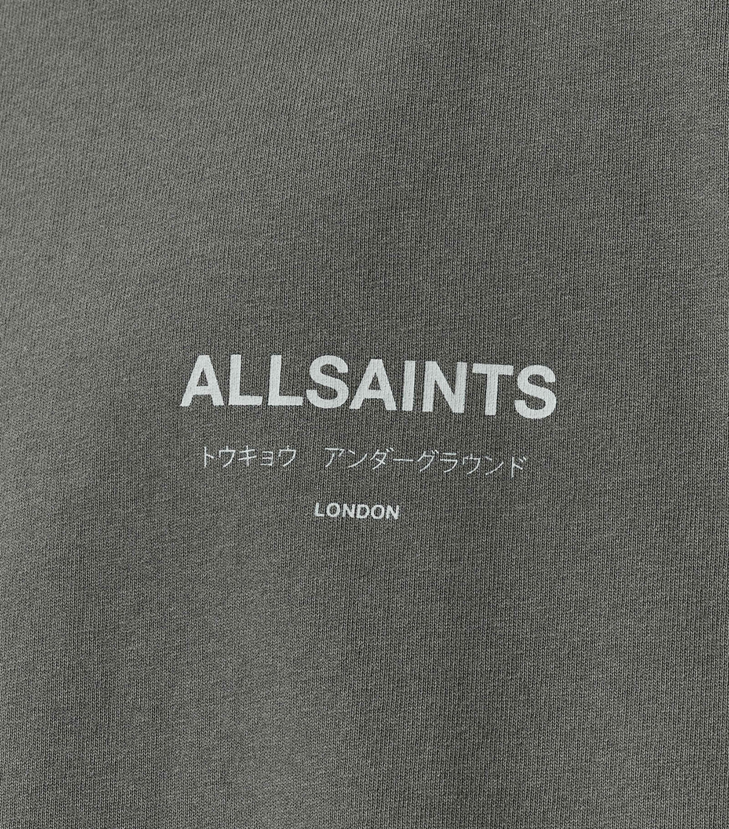 Organic Cotton Underground Print T-Shirt GARNET GREEN Image 7