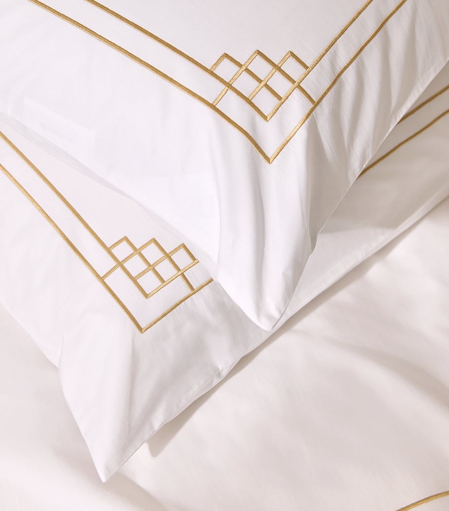 Hendon Super King Duvet Cover Set (260cm x 220cm) WHITE Image 5