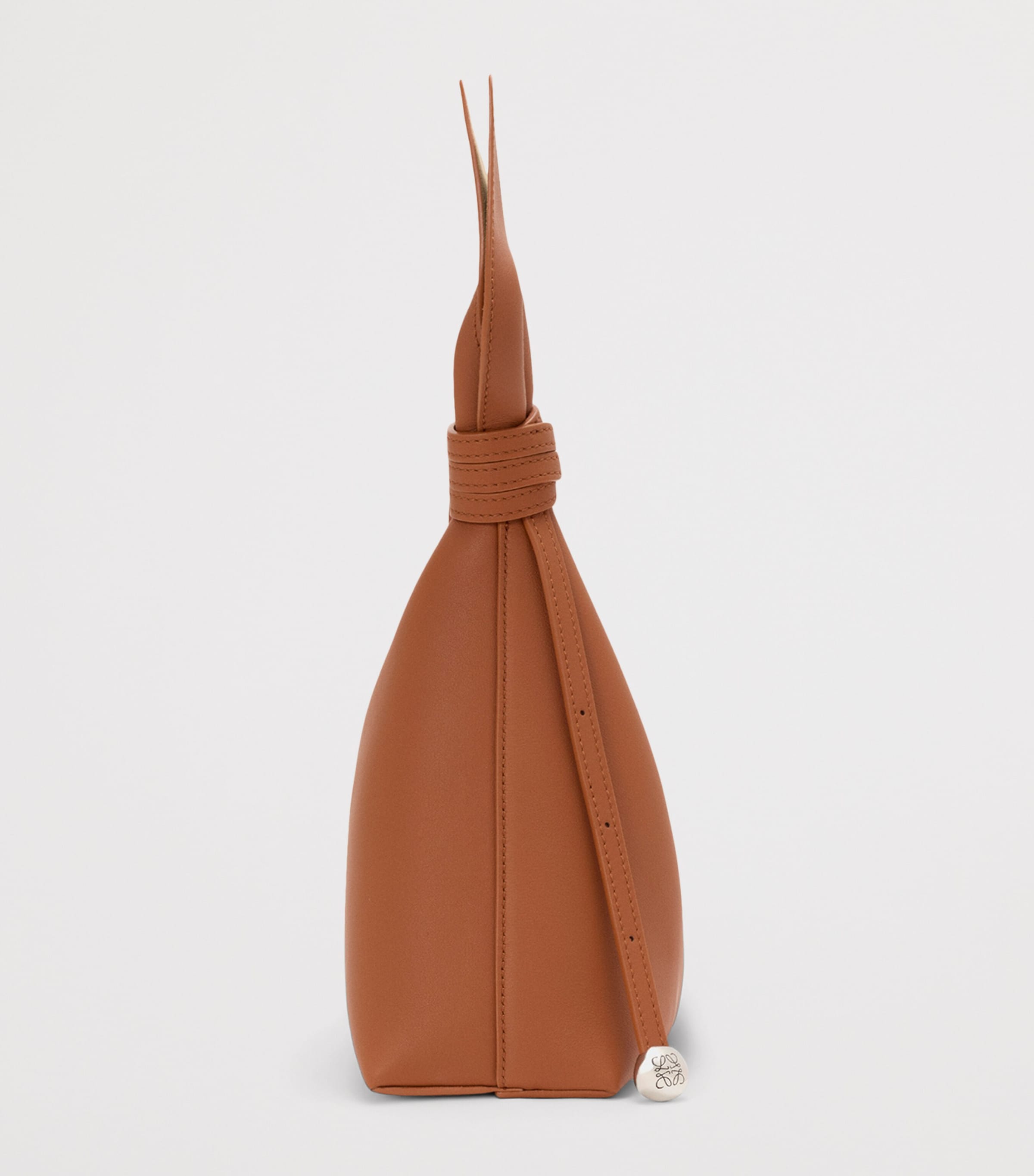 LOEWE Medium Leather Scarf Shoulder Bag Squirrel Image 3