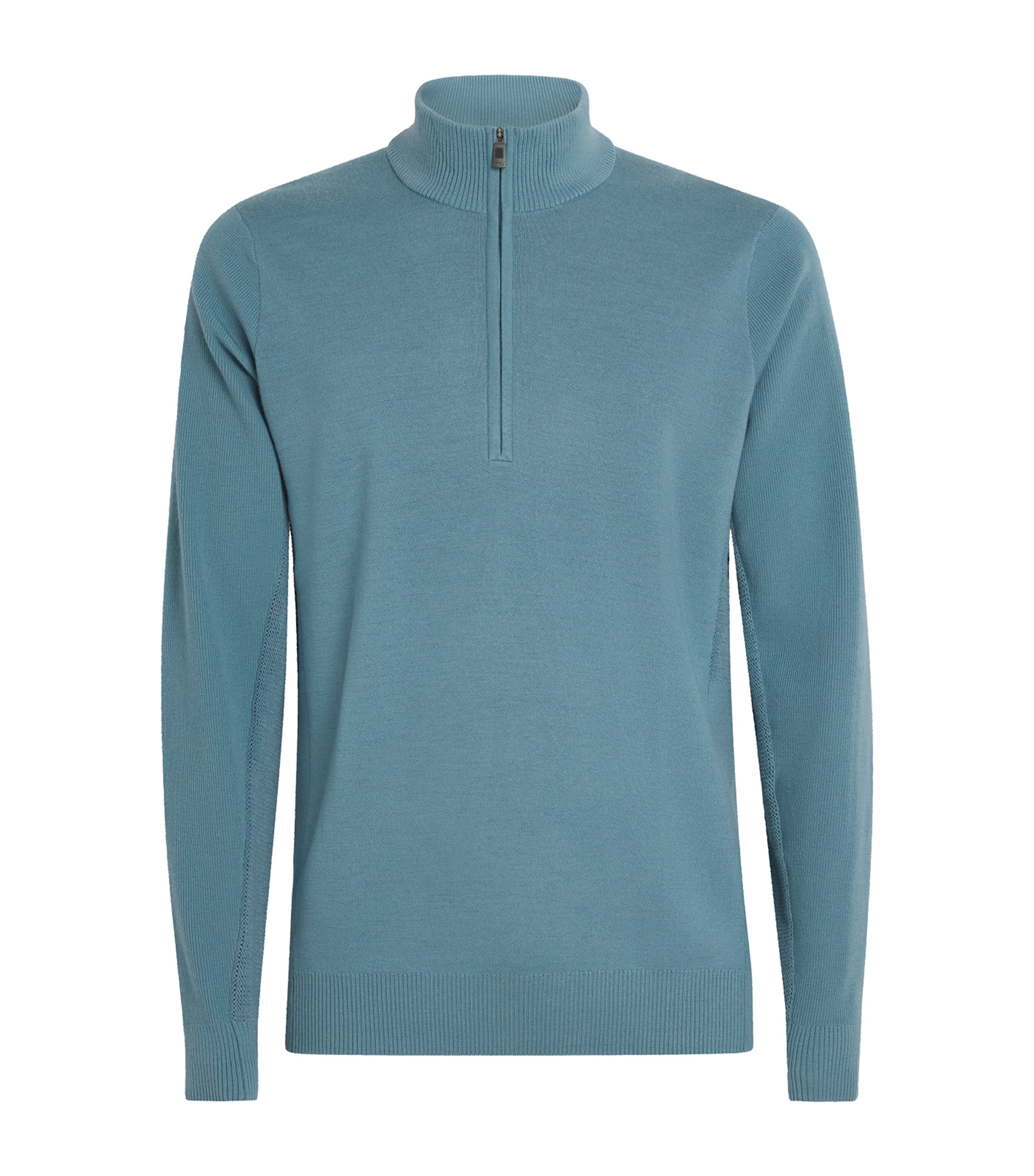 KJUS Mens Merino Wool-Blend Walker Half-Zip Sweater Rvbk / Ablu Image 1