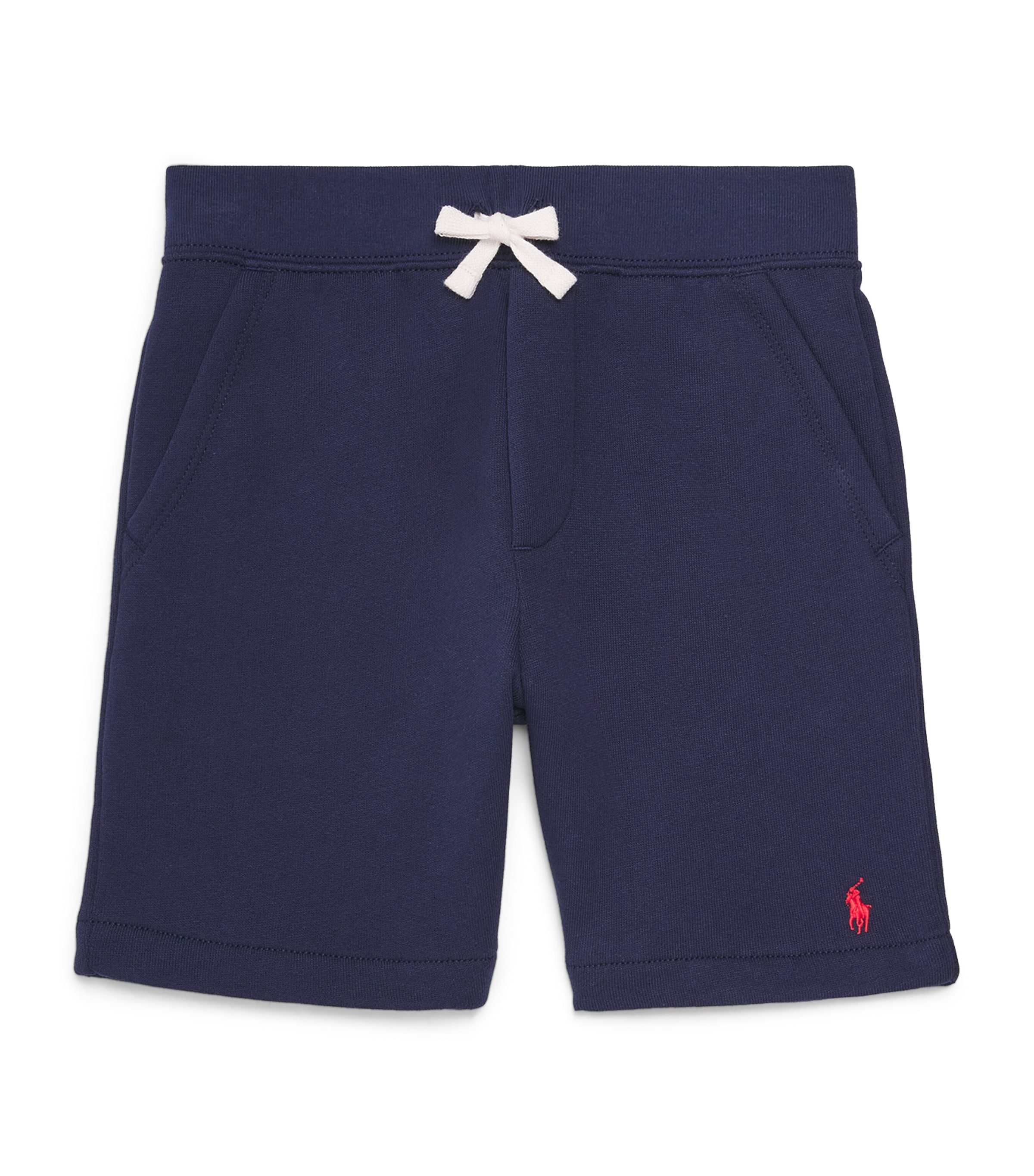 Ralph Lauren Cotton Blend Drawstring Shorts In Blue