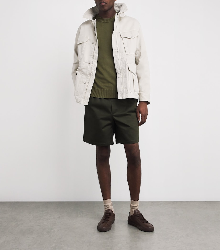 Cotton Watch Sweater DARK SURPLUS GREEN Image 2