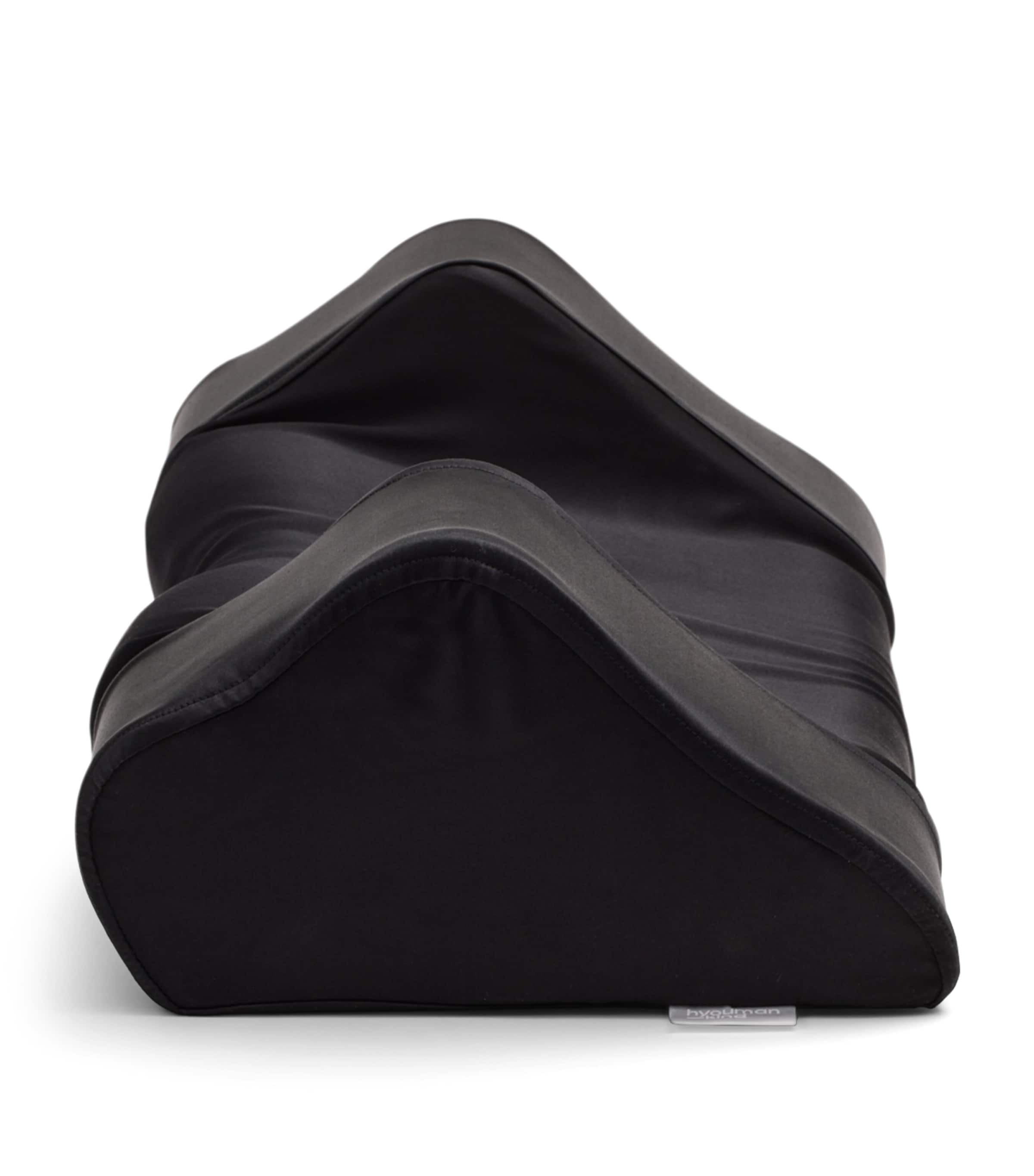 Silk Back Sleep Pillowcase (32cm x 57cm) BLACK Image 3