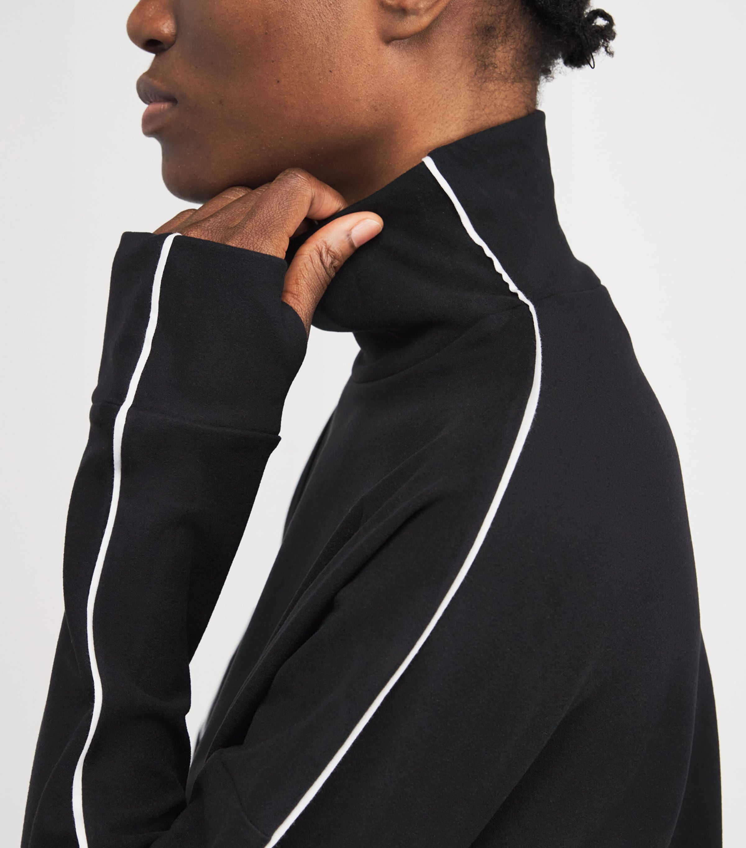 Brushed Rona Sweater BLACK / SNOW WHITE Image 6