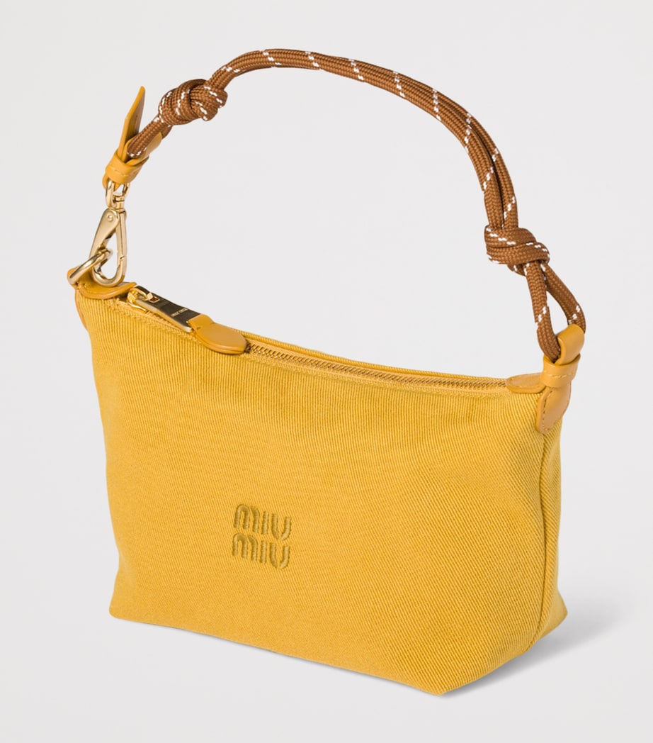 Miu Miu Cotton Gabardine Logo Pouch Image 2
