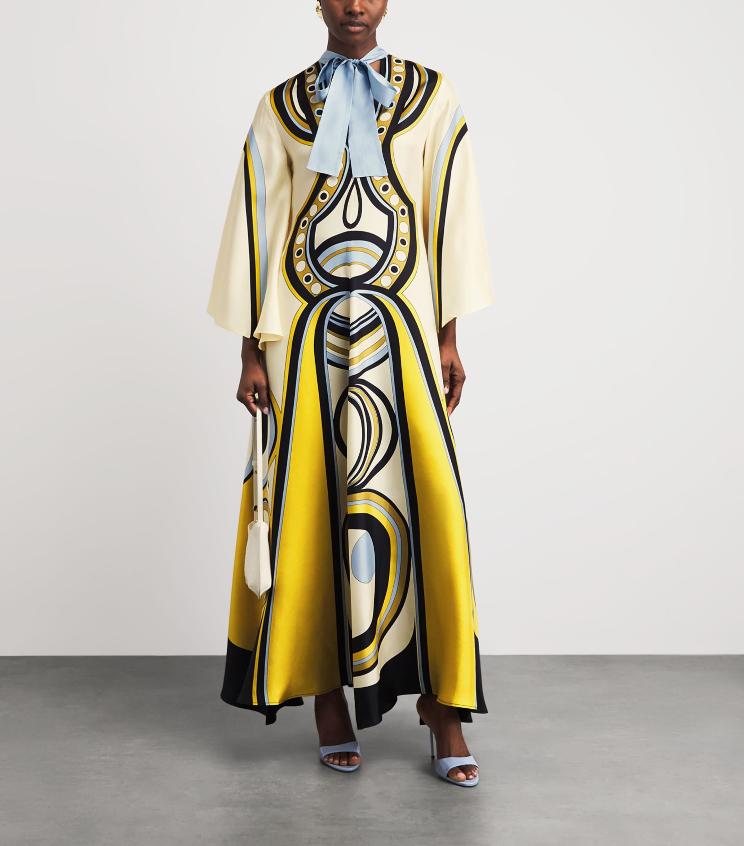 La Doublej Womens Silk Magnifico Maxi Dress Placée Image 2