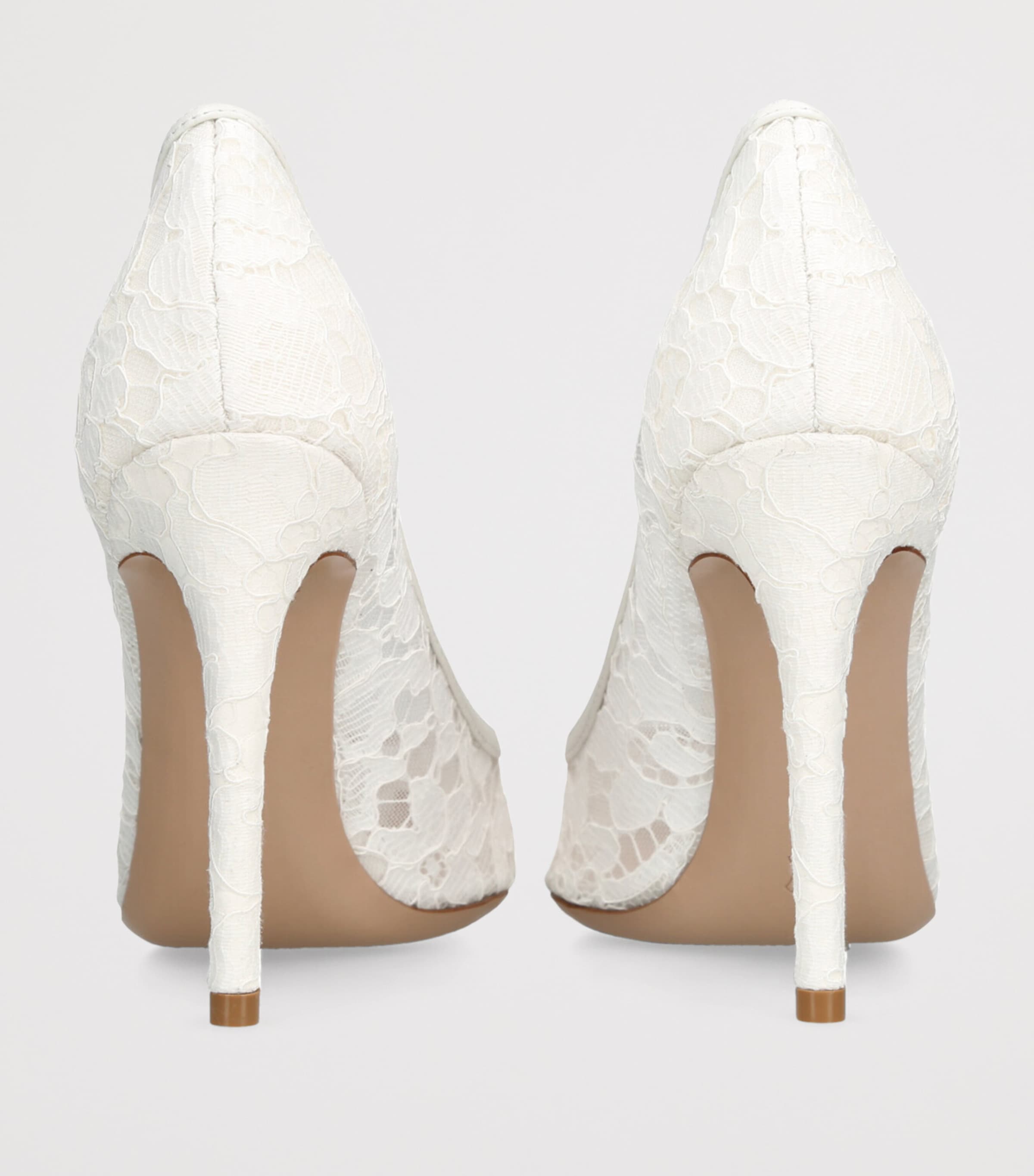 Lace Claudia Pumps 105 WHITE Image 2