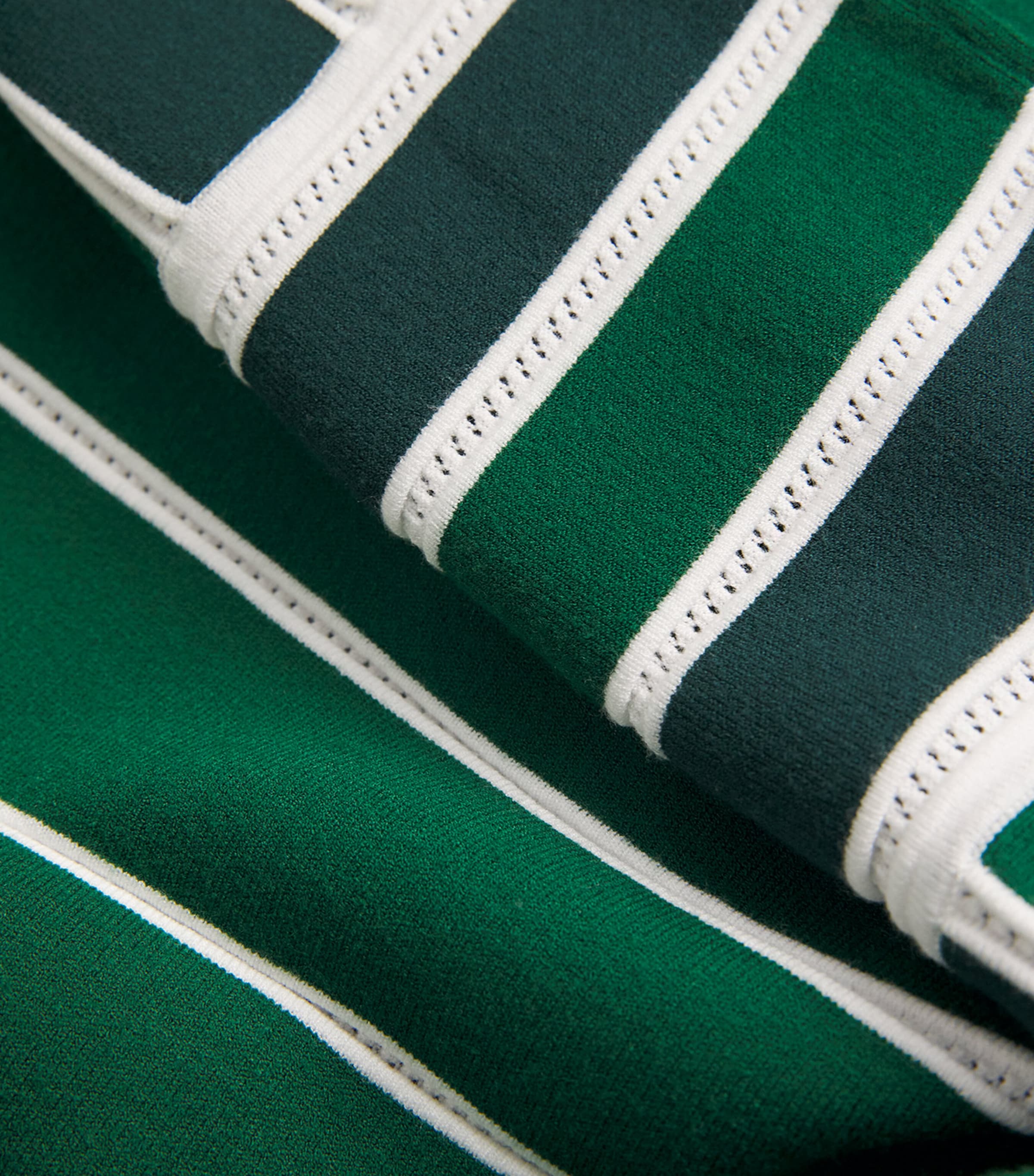 Stripe Tallone Knitted Midi Dress GREEN Image 5