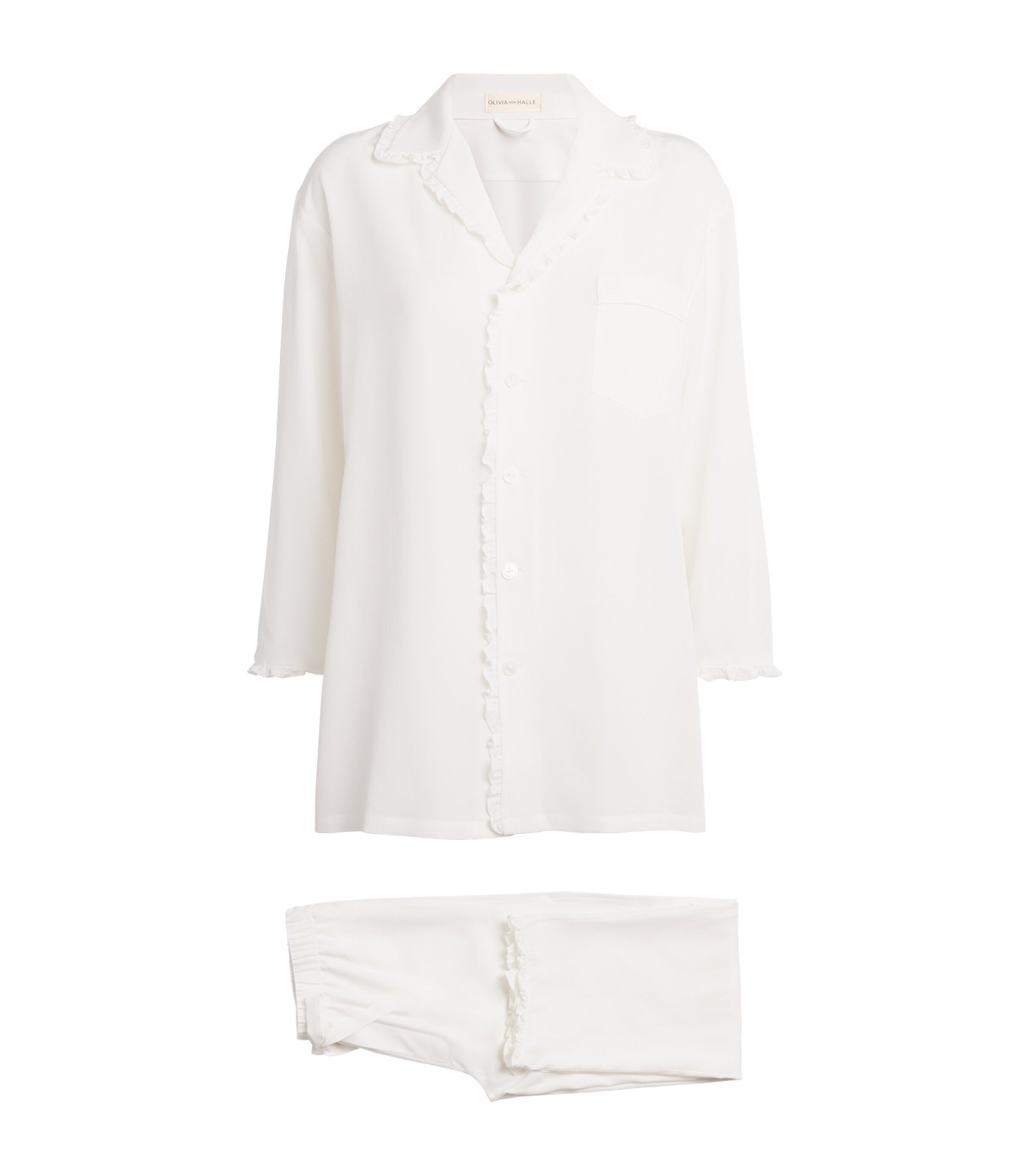 OLIVIA VON HALLE SILK FIFI PYJAMA SET