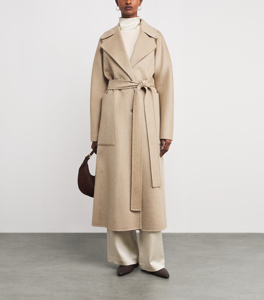 Joseph Womens Wool-Cashmere Spencer Coat Powder Melange Image 2