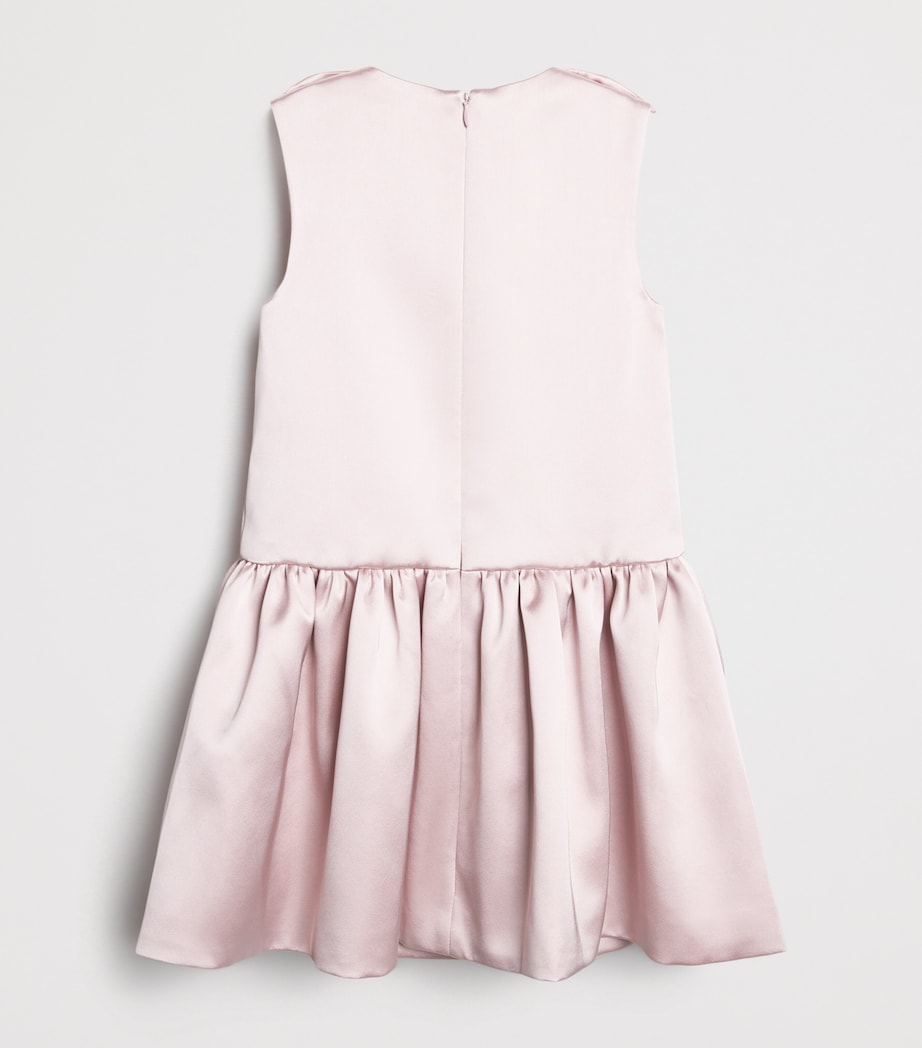Satin Sculptural Flower Dress (3-12 Years) PINK Image 2