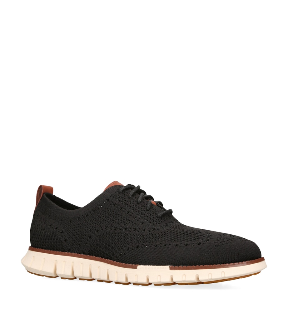 ZERØGRAND StitchLite Oxford Shoes BLK/WHITE Image 3