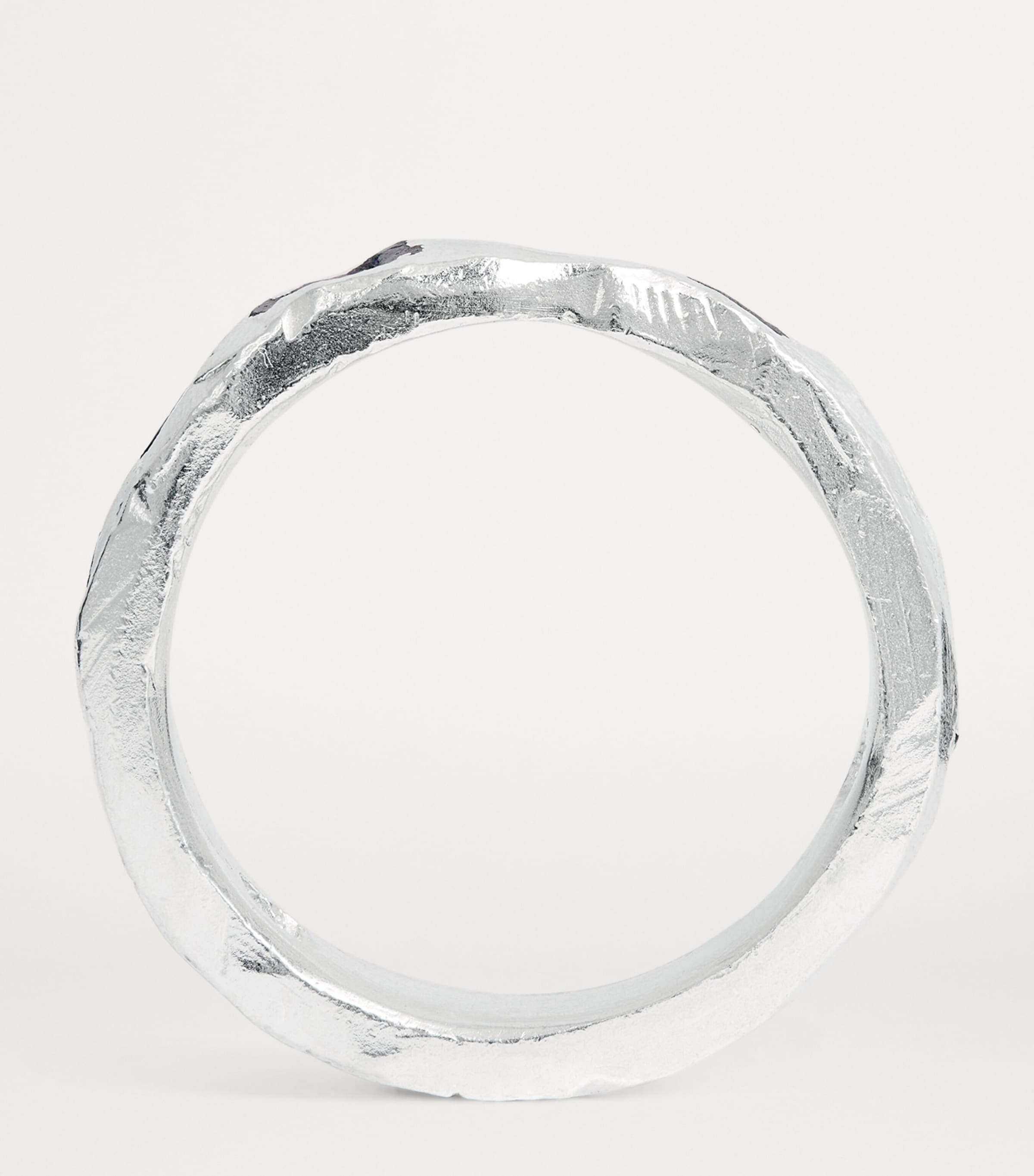 Sterling Silver and Sapphire Ring BLUE Image 3