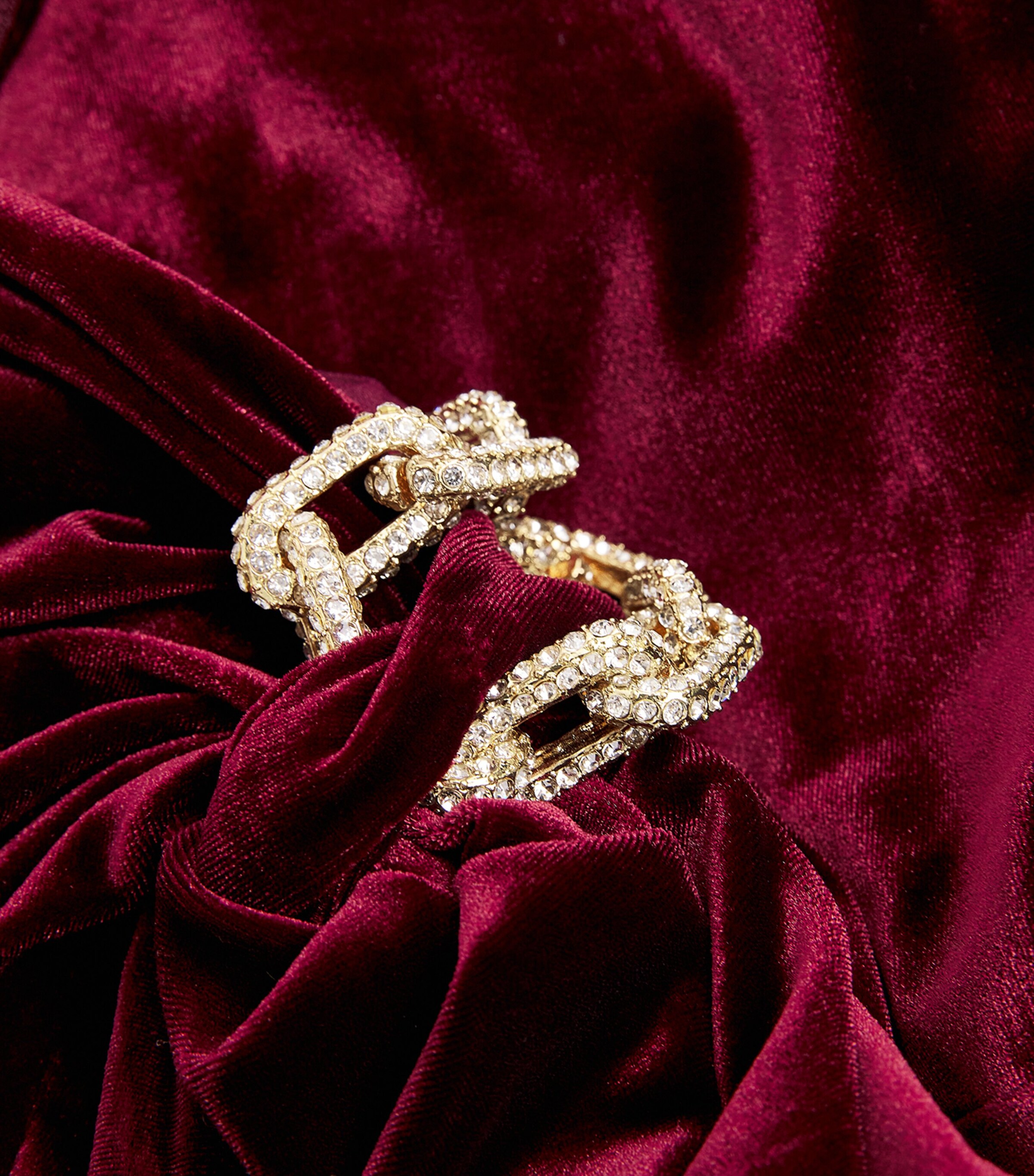 Velvet Strapless Maxi Dress BURGUNDY Image 5