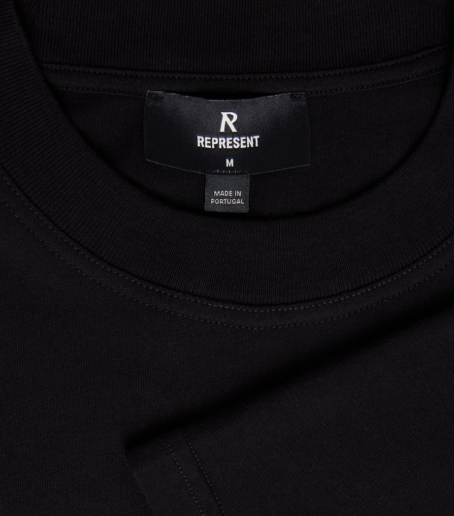Represent Mens Cotton Micro Owners Club T-Shirt Jet Black Image 6