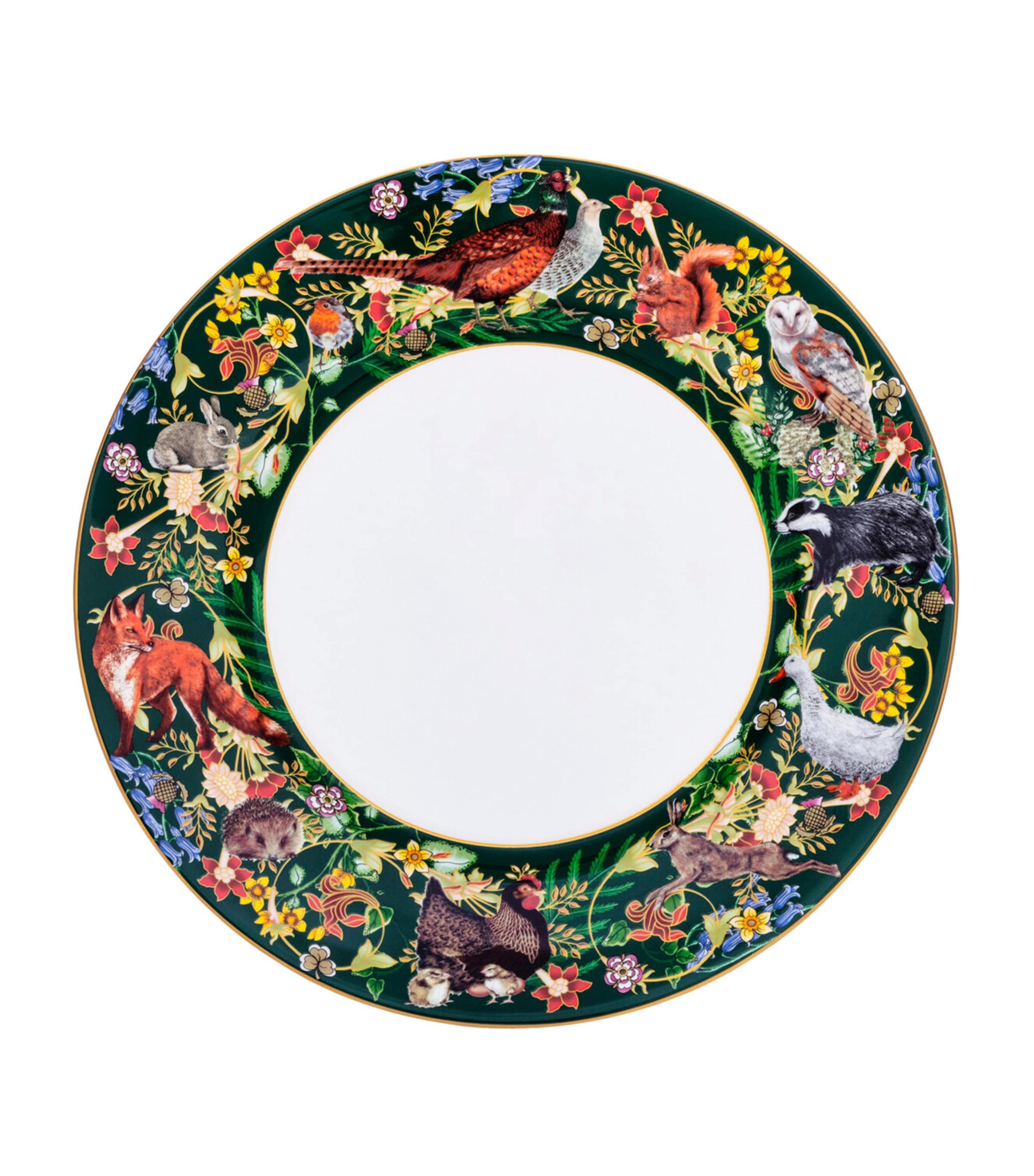 Halcyon Days Woodland Wildlife Plate (27cm) | Home Accessories | Decorative Plates & Bowls | Designers | Halcyon Days