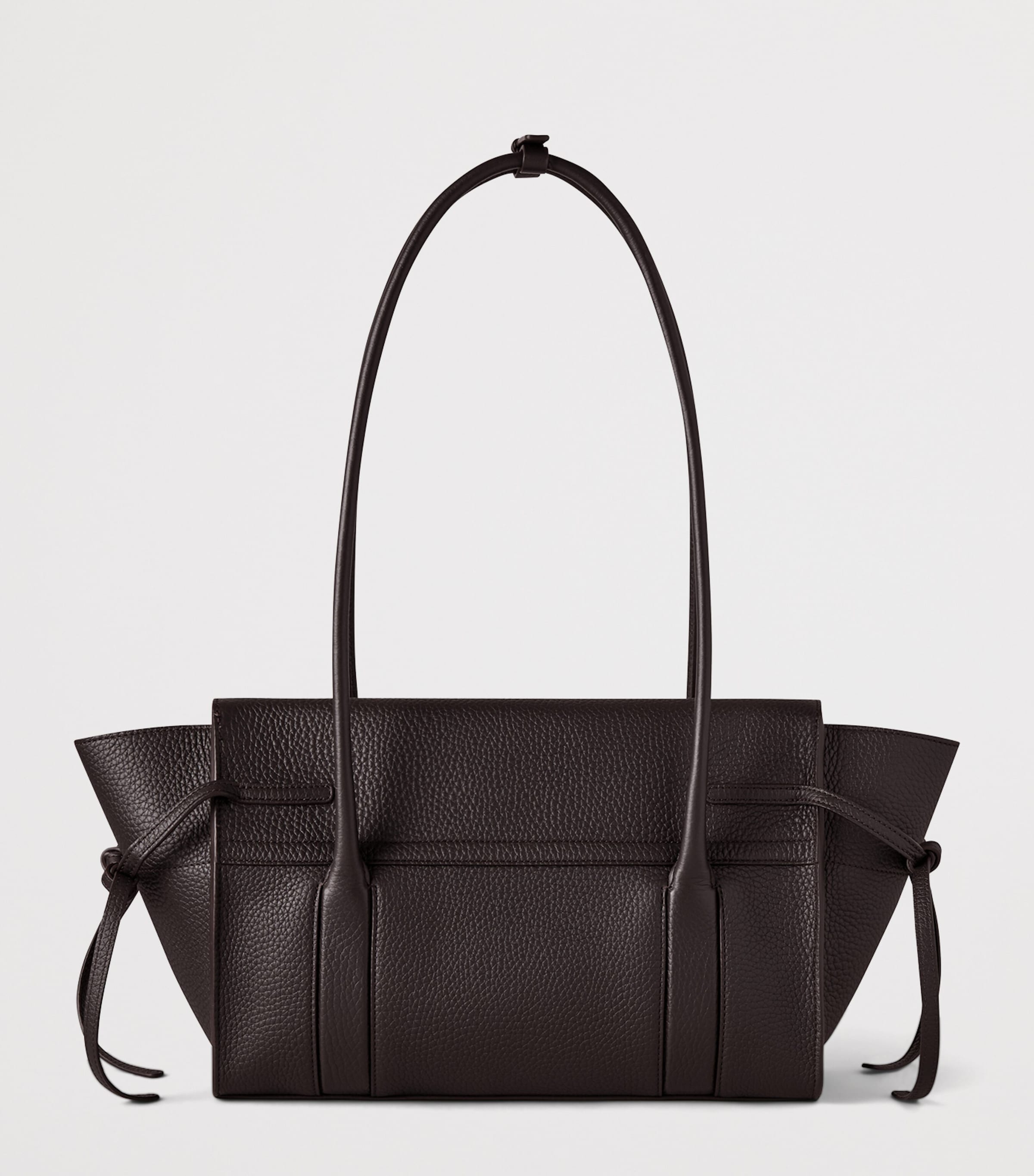 Mulberry Small Leather Soft Bayswater Shoulder Bag Ebony Image 3