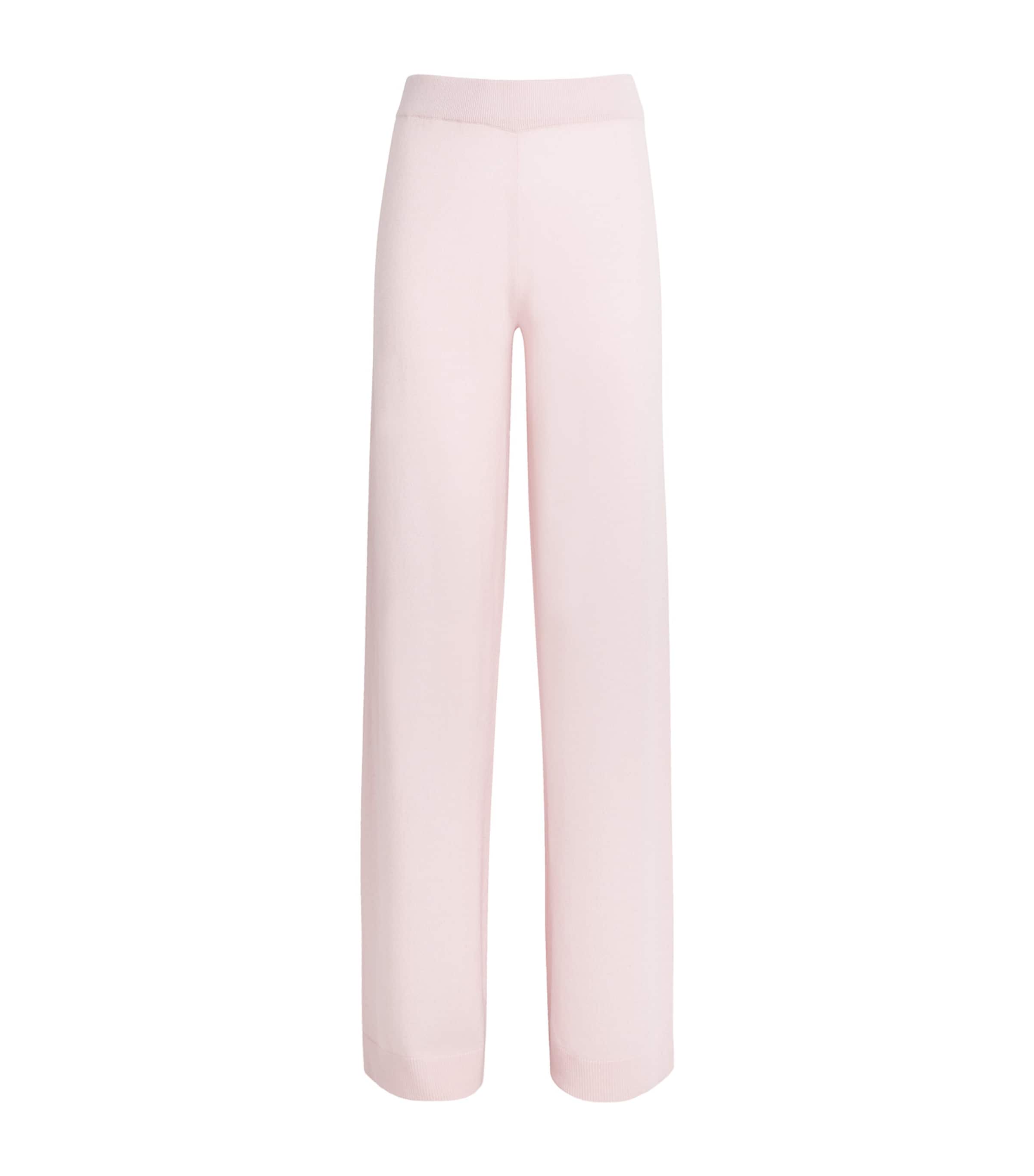 Virgin Wool-Cashmere Straight Trousers 60/60 PINK Image 1