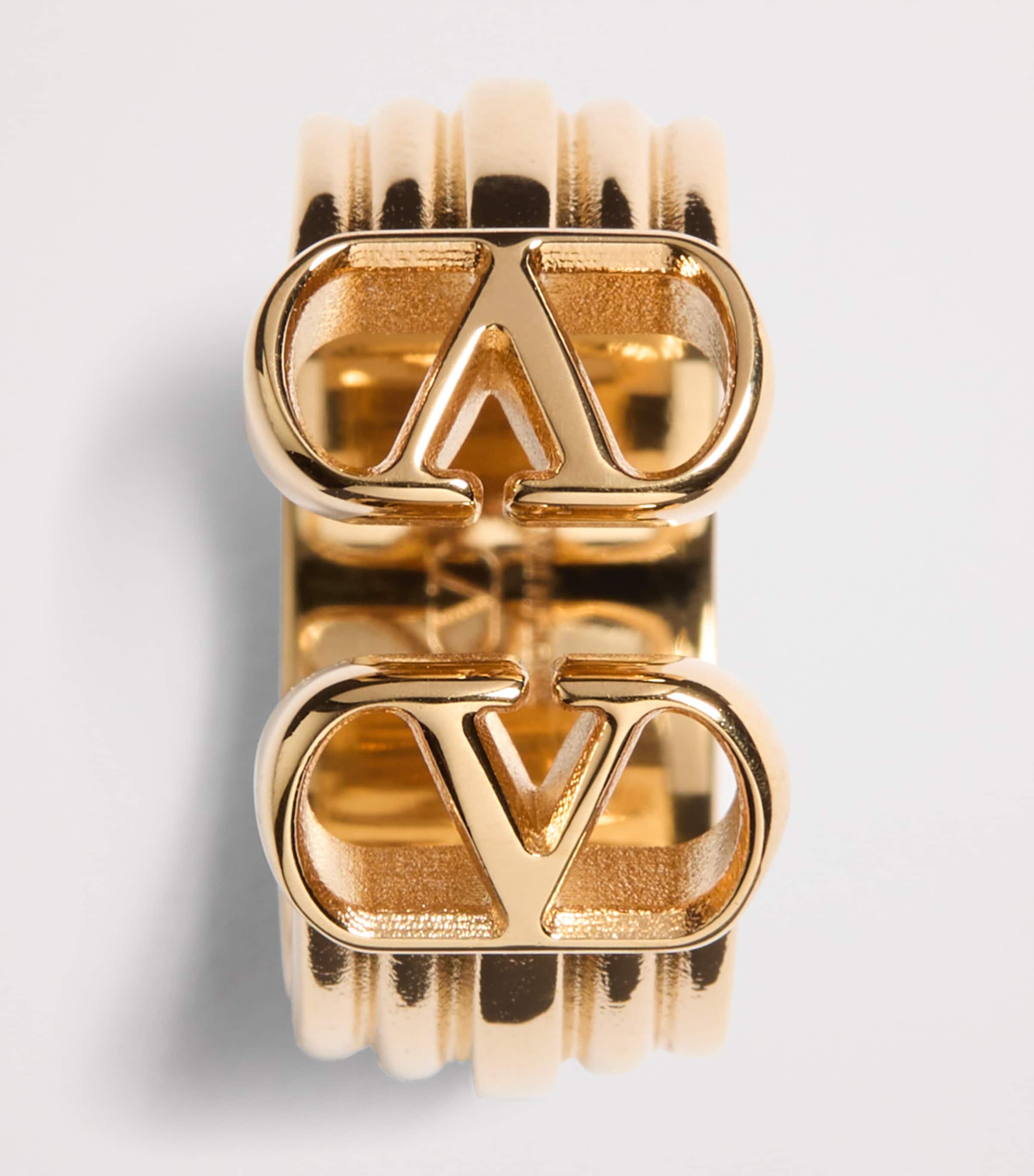 Valentino Garavani VLogo Ovalette Ring | Harrods US