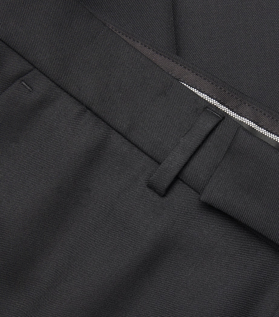 Flared Tailored Trousers BLACK Image 5