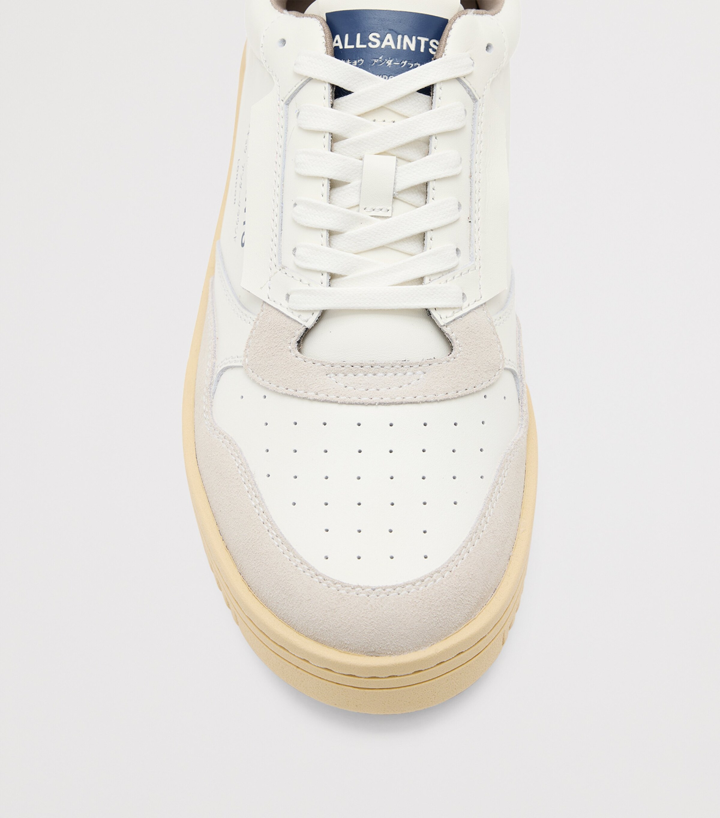Leather Regan Sneakers WHITE/BLUE Image 4