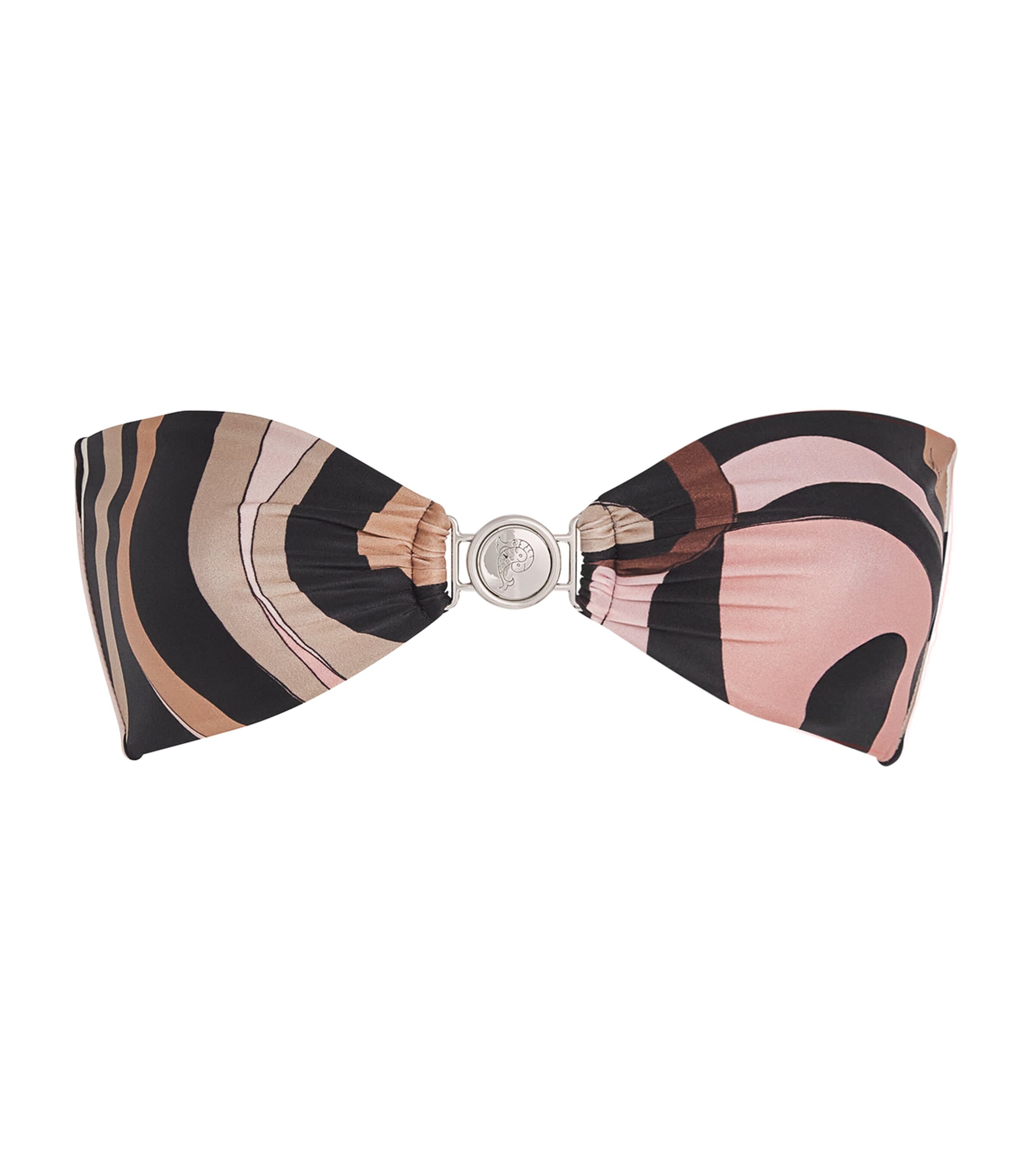 Marmo Print Bikini Top 001 NERO/NUDE Image 1